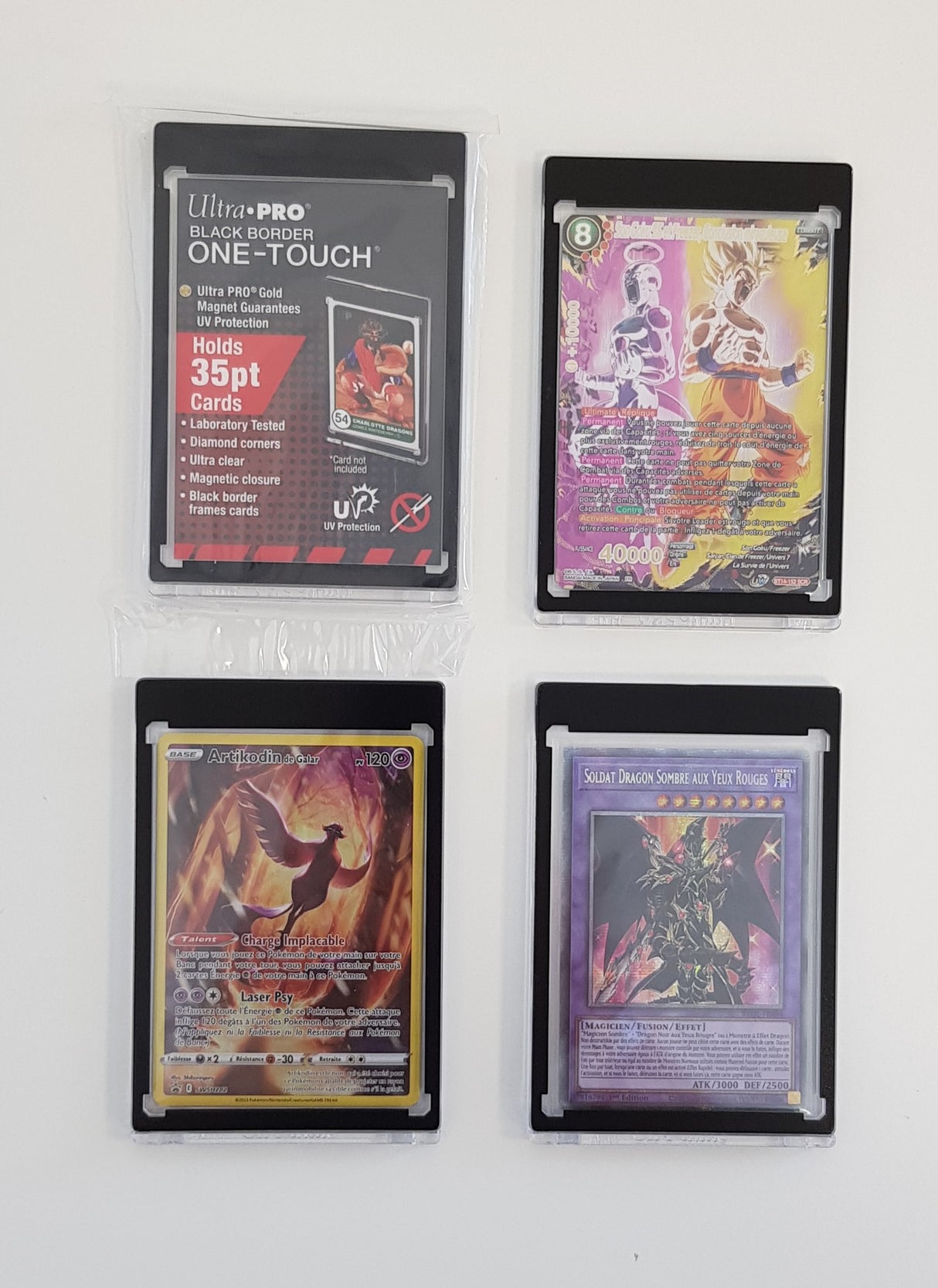 Ultra PRO - Protection en acrylique magnétique : One-Touch 35pt Black Border