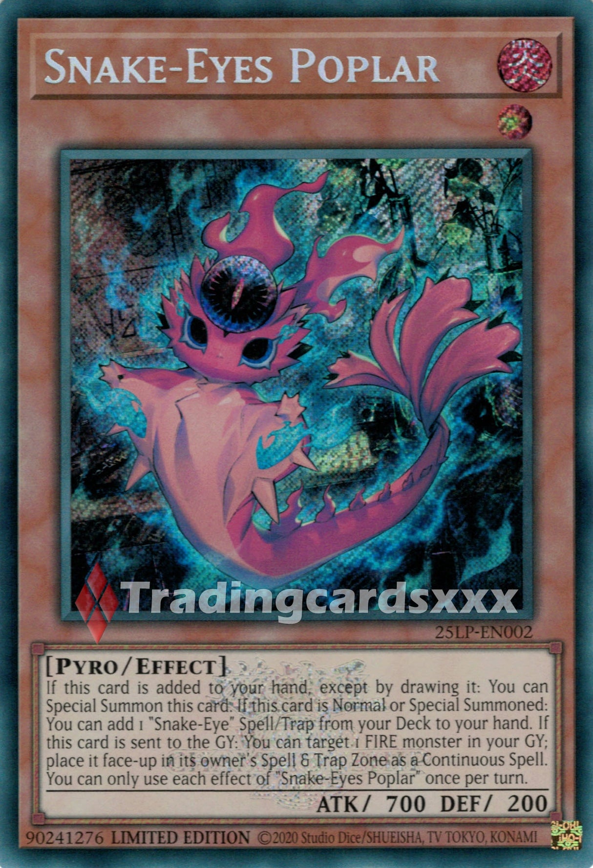 Yu-Gi-Oh! Snake-Eyes Poplar : SE STAMP 25LP-EN002