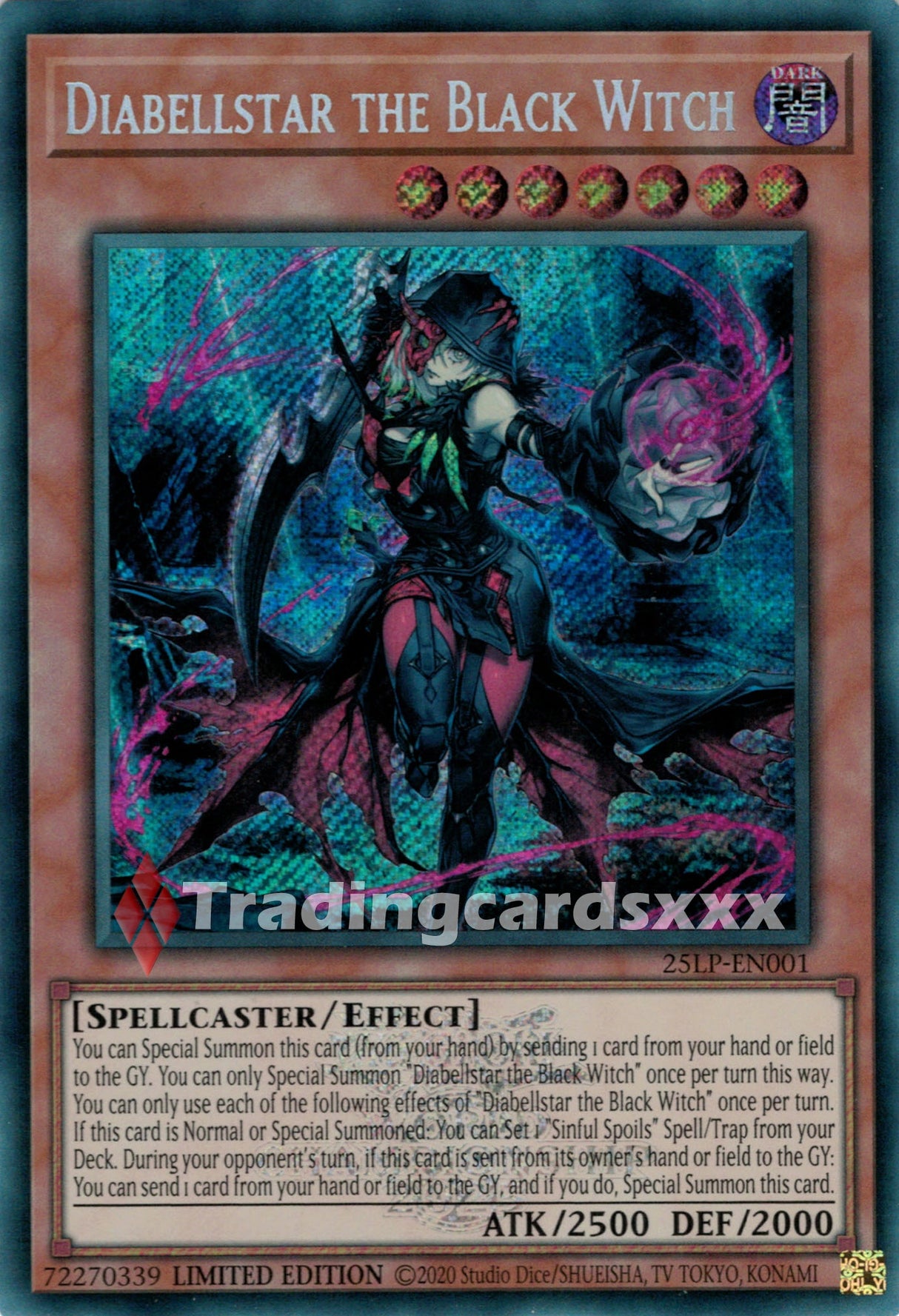 Yu-Gi-Oh! Diabellstar the Black Witch : SE STAMP 25LP-EN001