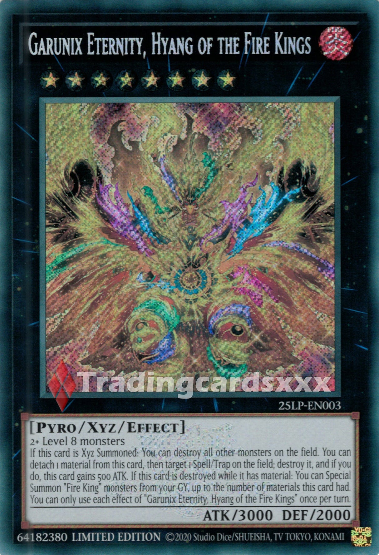 Yu-Gi-Oh! Garunix Eternity, Hyang of the Fire Kings : SE STAMP 25LP-EN003