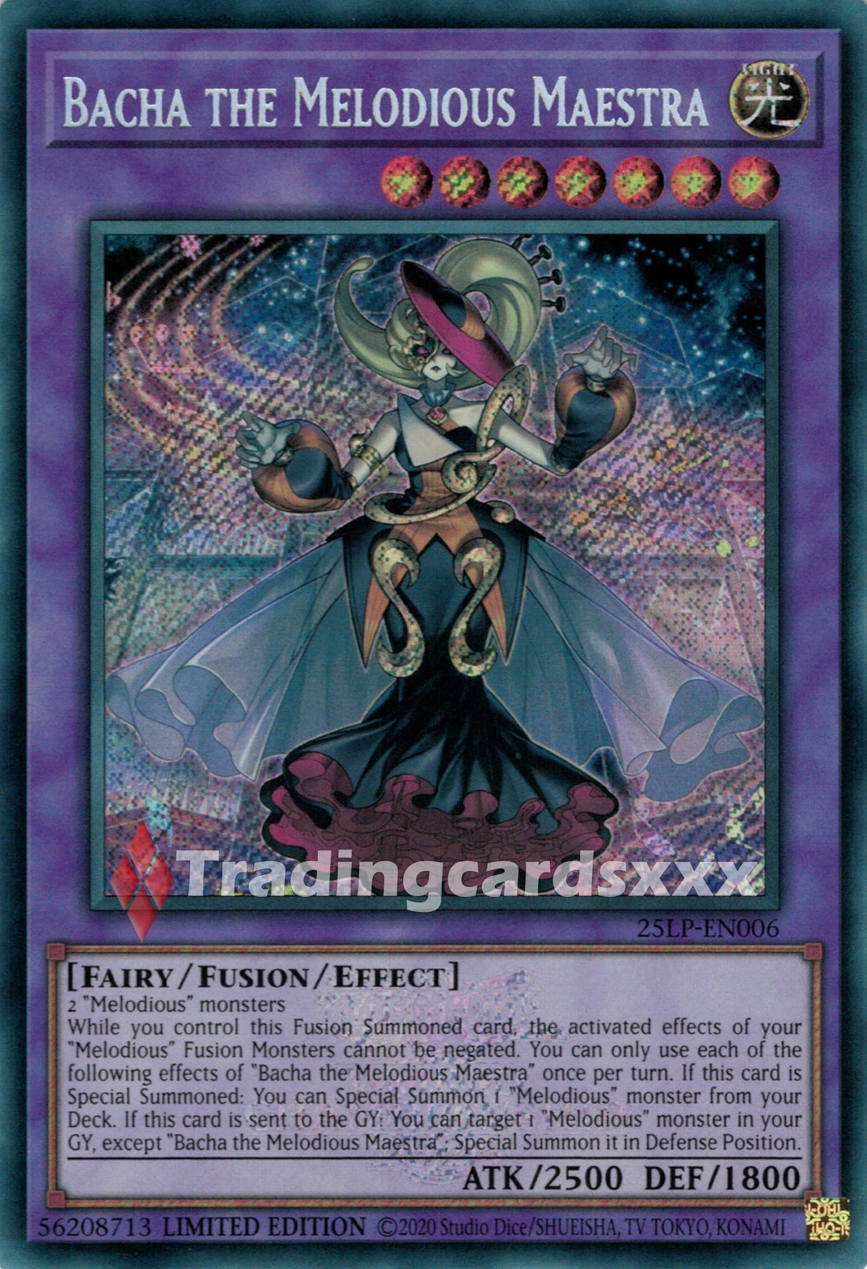 Yu-Gi-Oh! Bacha the Melodious Maestra : SE STAMP 25LP-EN006