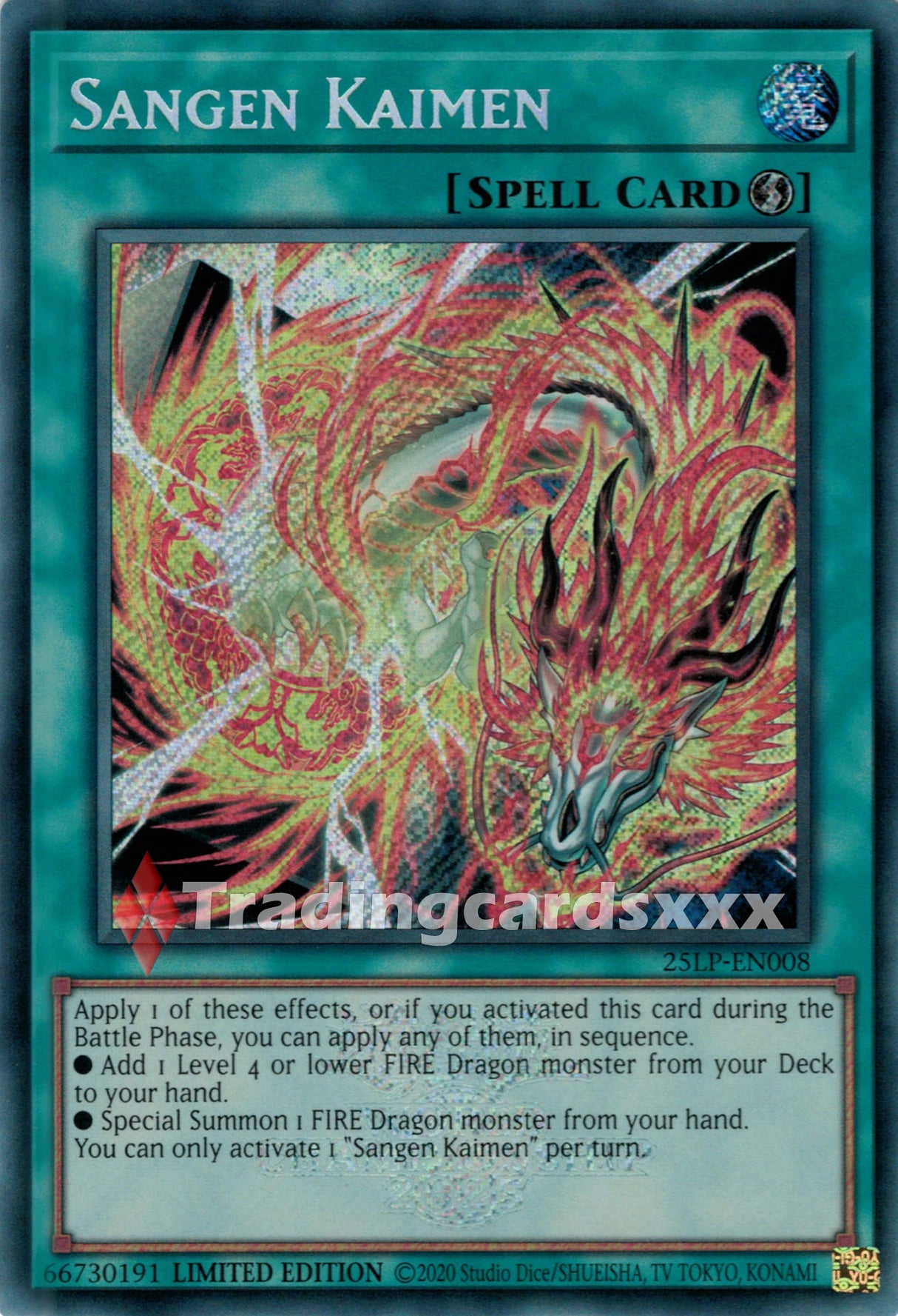Yu-Gi-Oh! Sangen Kaimen : SE STAMP 25LP-EN008