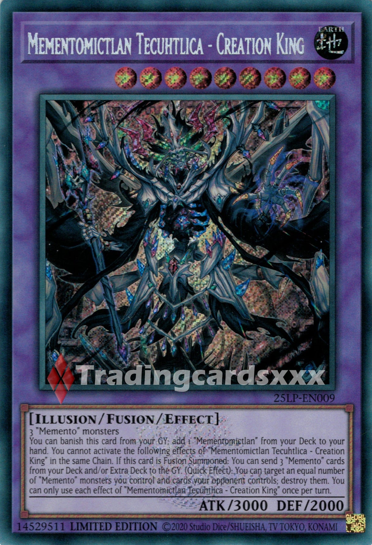 Yu-Gi-Oh! Mementomictlan Tecuhtlica - Creation King : SE STAMP 25LP-EN009