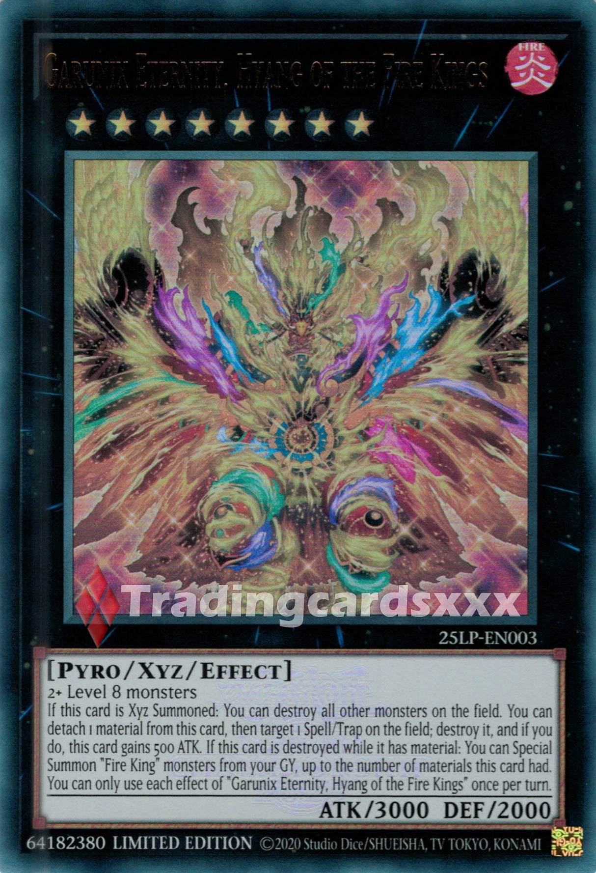 Yu-Gi-Oh! Garunix Eternity, Hyang of the Fire Kings : UR STAMP 25LP-EN003