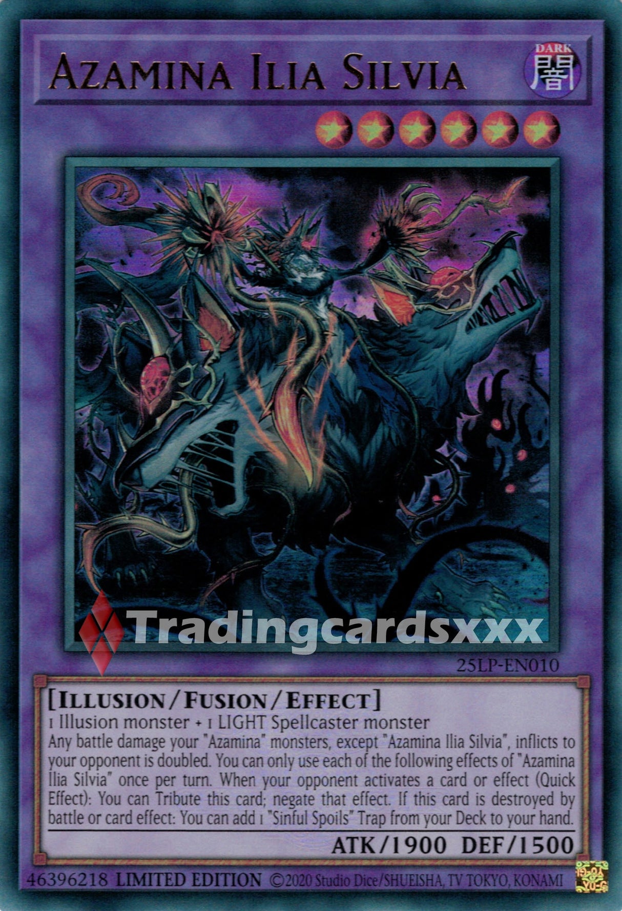 Yu-Gi-Oh! Azamina Ilia Silvia : UR STAMP 25LP-EN010