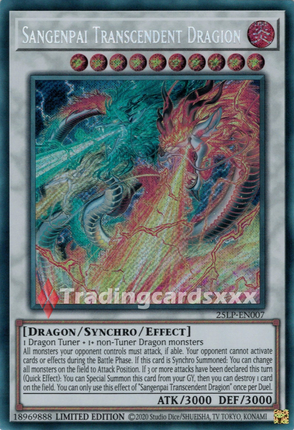 Yu-Gi-Oh! Sangenpai Transcendent Dragion : SE 25LP-EN007