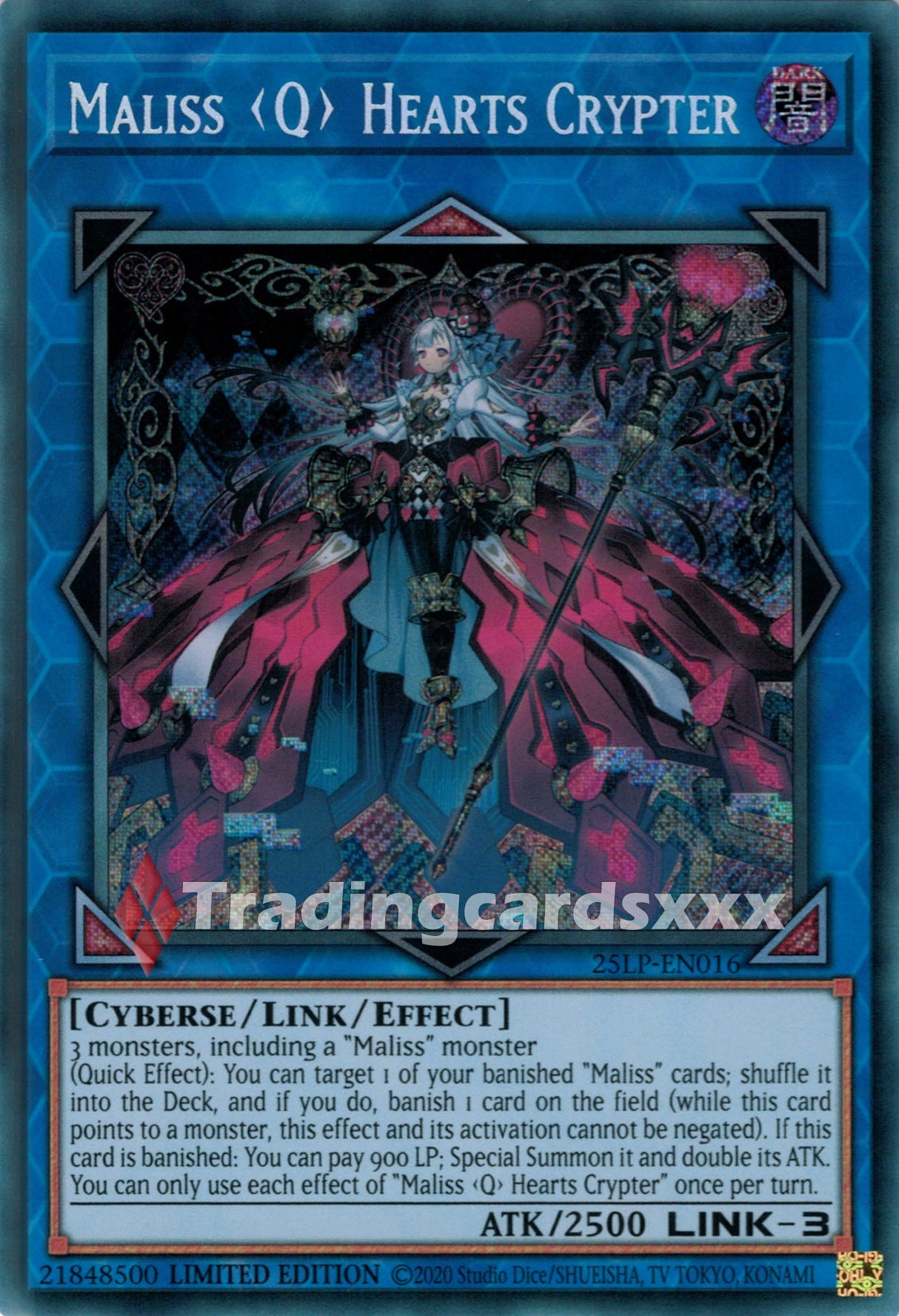 Yu-Gi-Oh! Maliss <Q> Hearts Crypter : SE 25LP-EN016