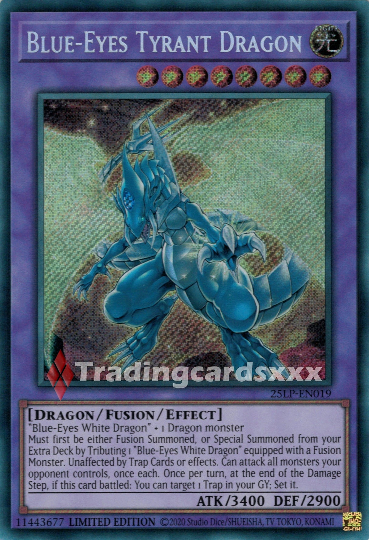 Yu-Gi-Oh! Blue-Eyes Tyrant Dragon : SE 25LP-EN019