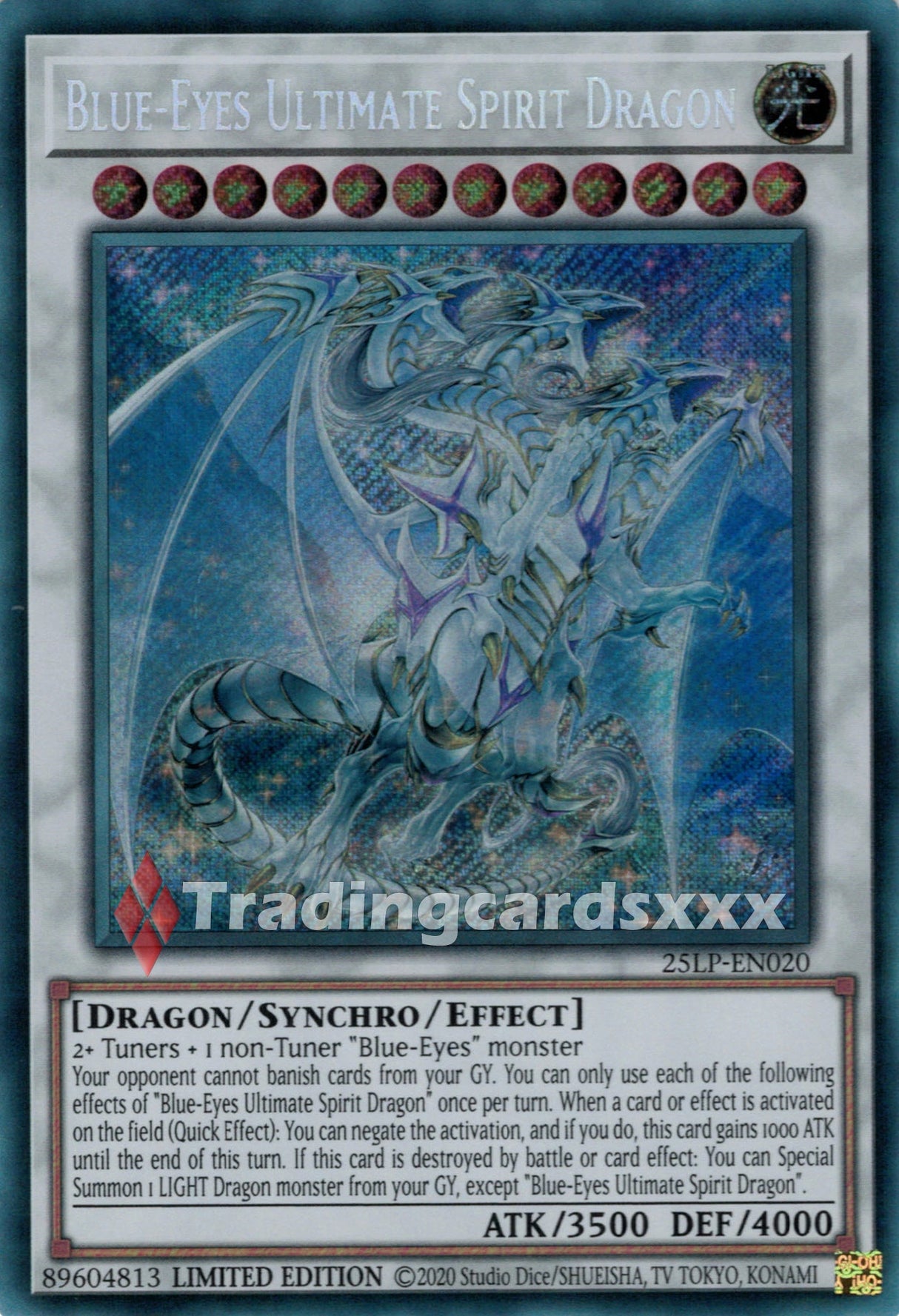 Yu-Gi-Oh! Blue-Eyes Ultimate Spirit Dragon : SE 25LP-EN020