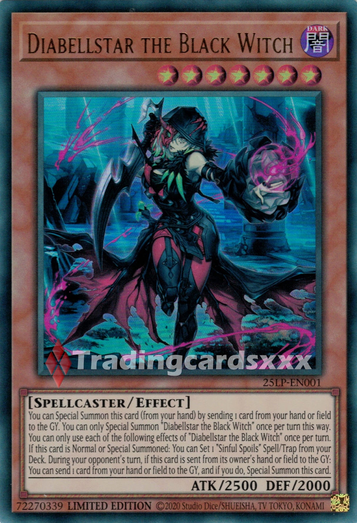 Yu-Gi-Oh! Diabellstar the Black Witch : UR 25LP-EN001