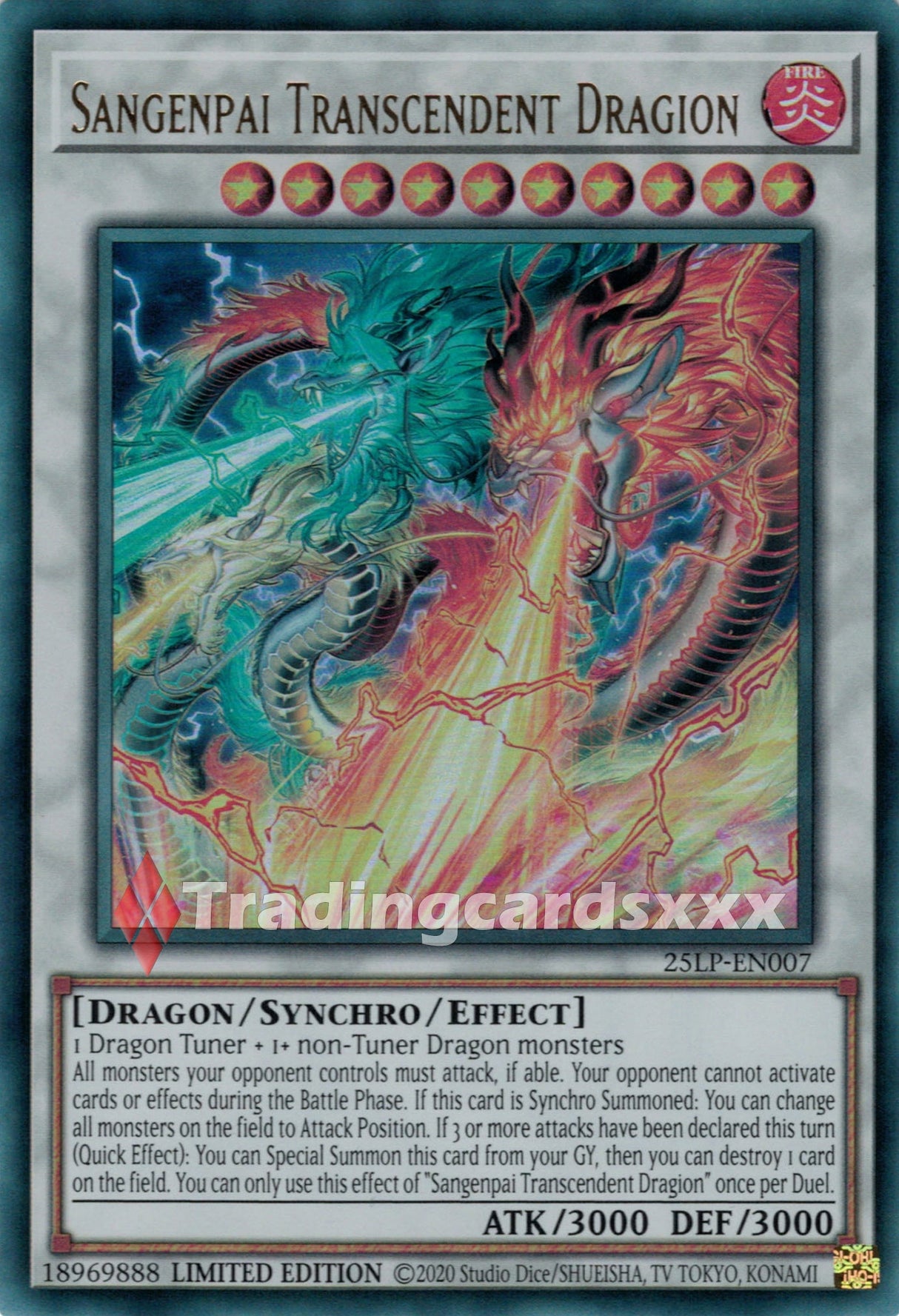 Yu-Gi-Oh! Sangenpai Transcendent Dragion : UR 25LP-EN007