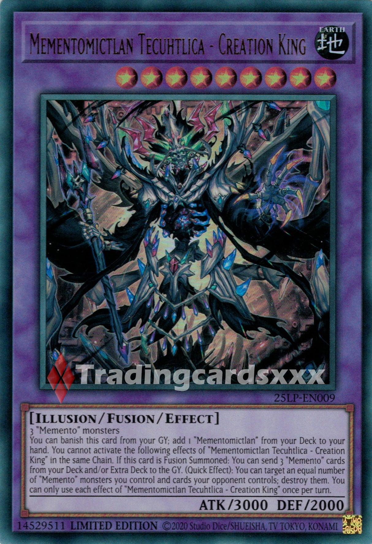 Yu-Gi-Oh! Mementomictlan Tecuhtlica - Creation King : UR 25LP-EN009