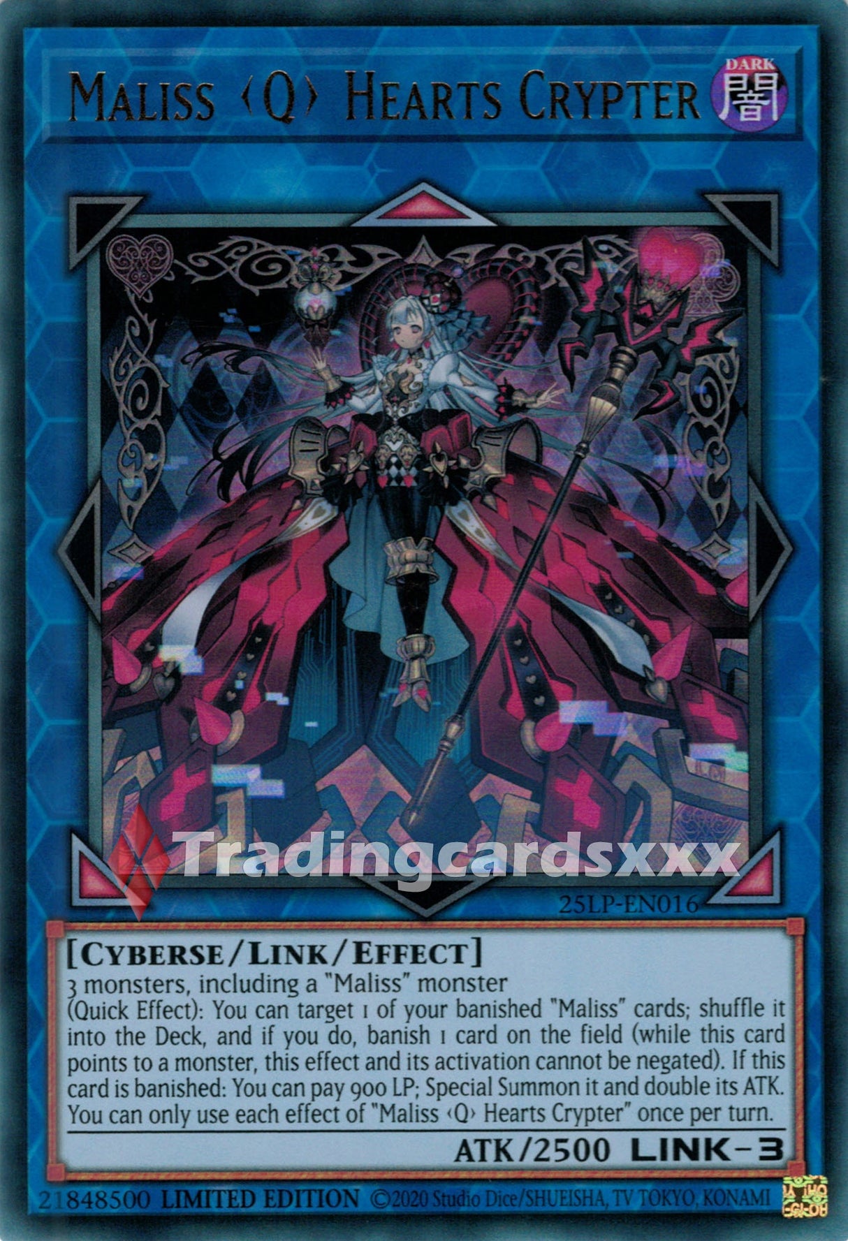 Yu-Gi-Oh! Maliss <Q> Hearts Crypter : UR 25LP-EN016