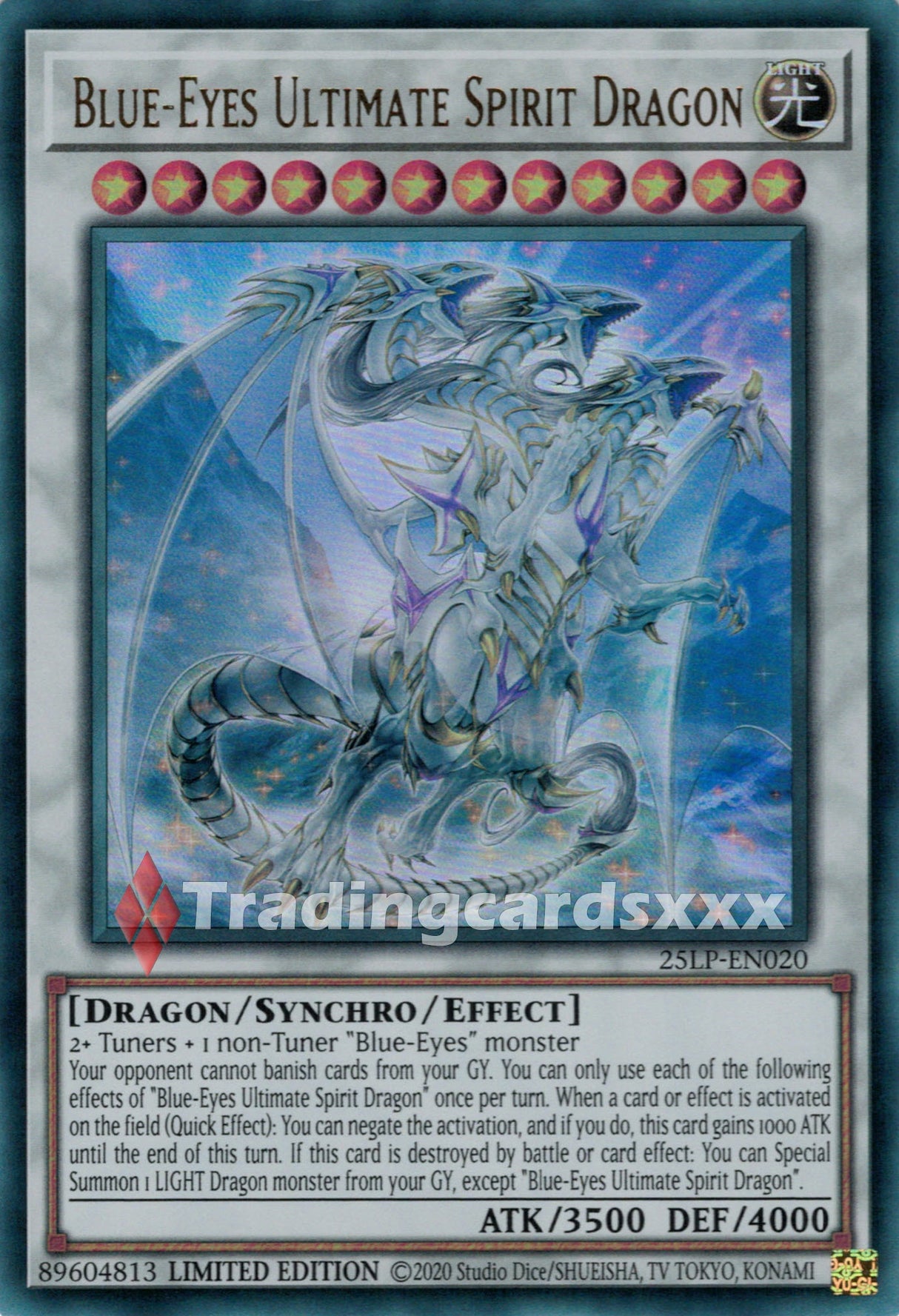 Yu-Gi-Oh! Blue-Eyes Ultimate Spirit Dragon : UR 25LP-EN020