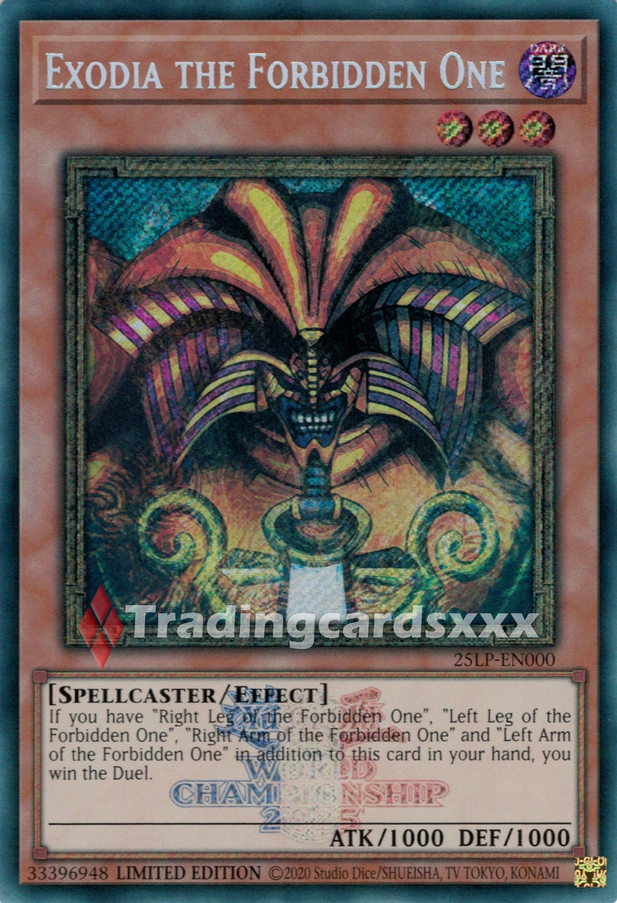 Yu-Gi-Oh! Exodia the Forbidden One : SE STAMP 25LP-EN000