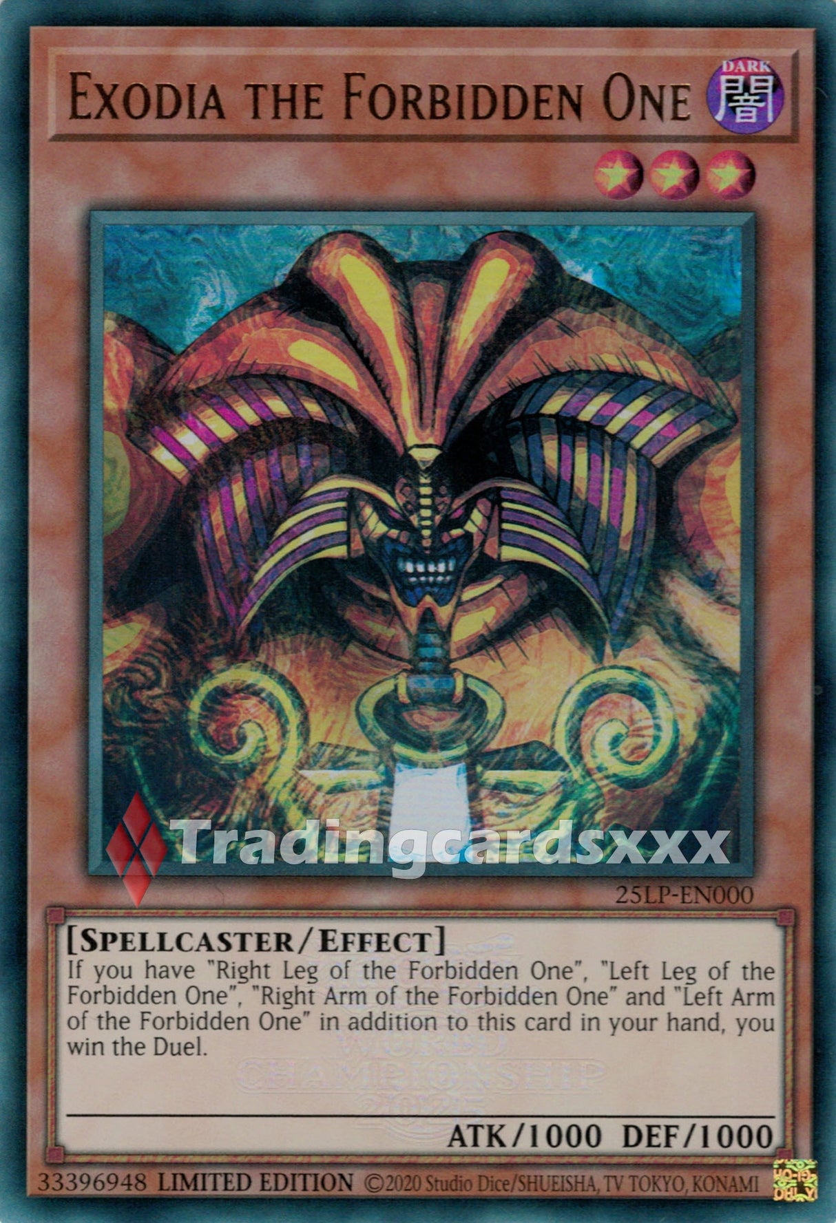 Yu-Gi-Oh! Exodia the Forbidden One : UR STAMP 25LP-EN000