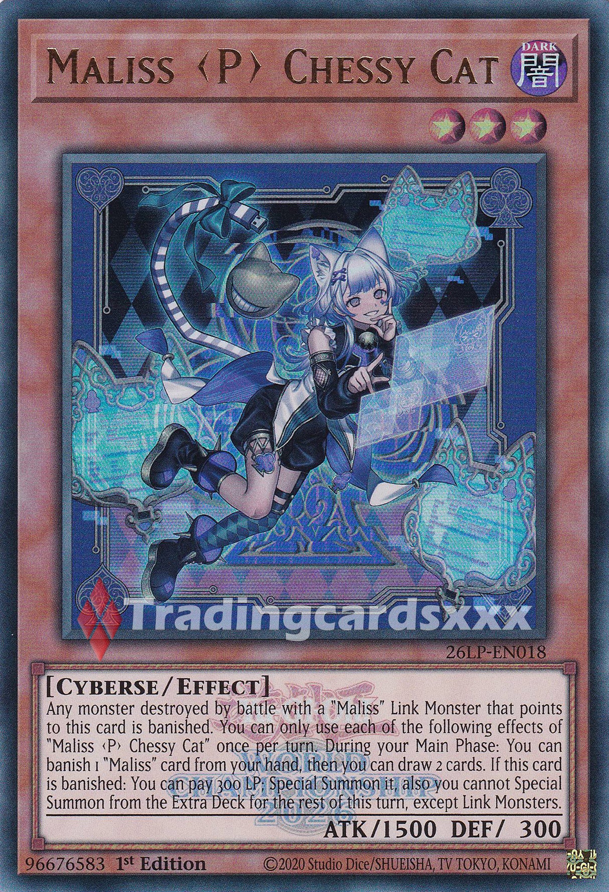 Yu-Gi-Oh! Maliss <P> Chessy Cat : UR STAMP 26LP-EN018