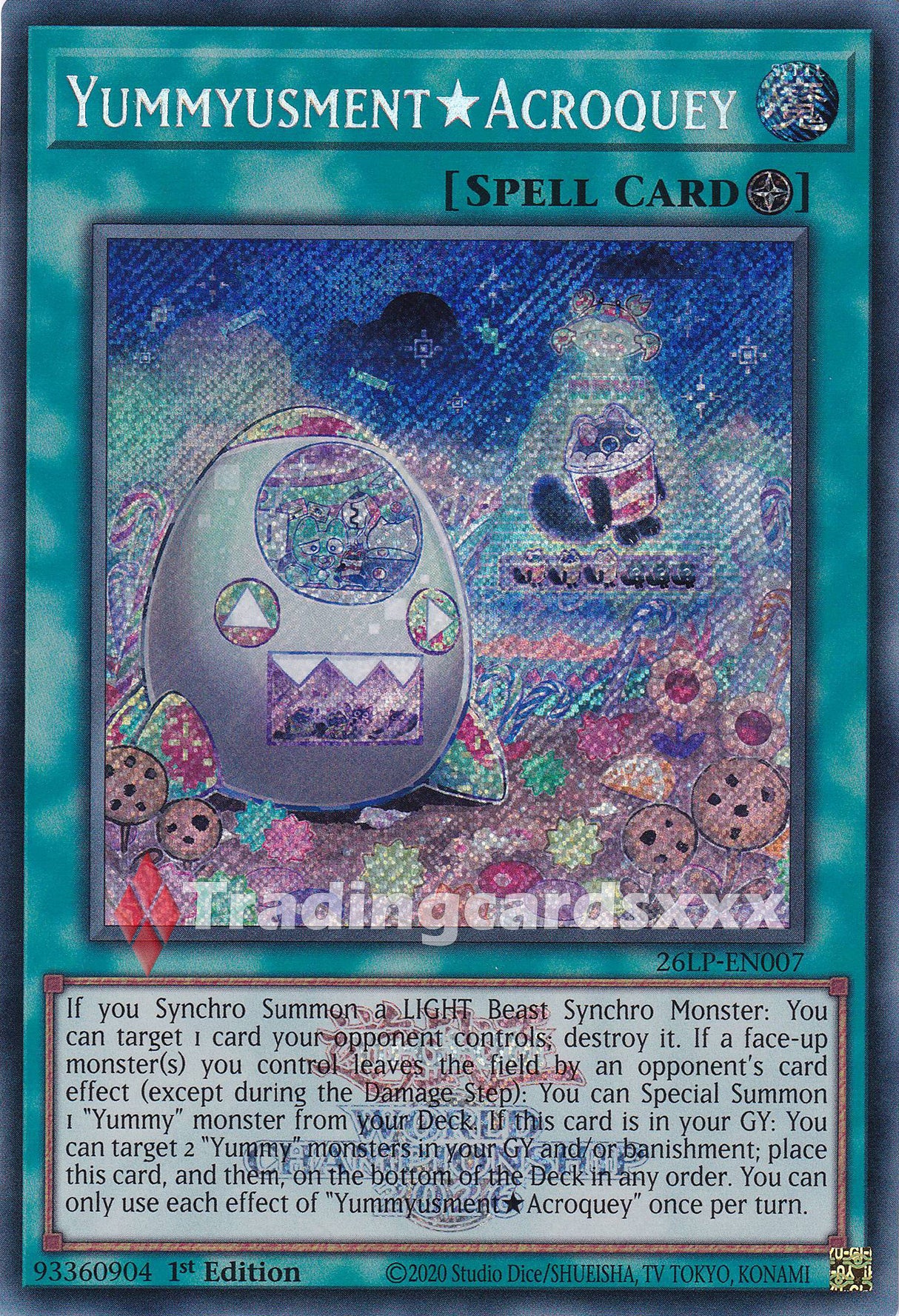 Yu-Gi-Oh! Yummyusment★Acroquey : SE STAMP 26LP-EN007
