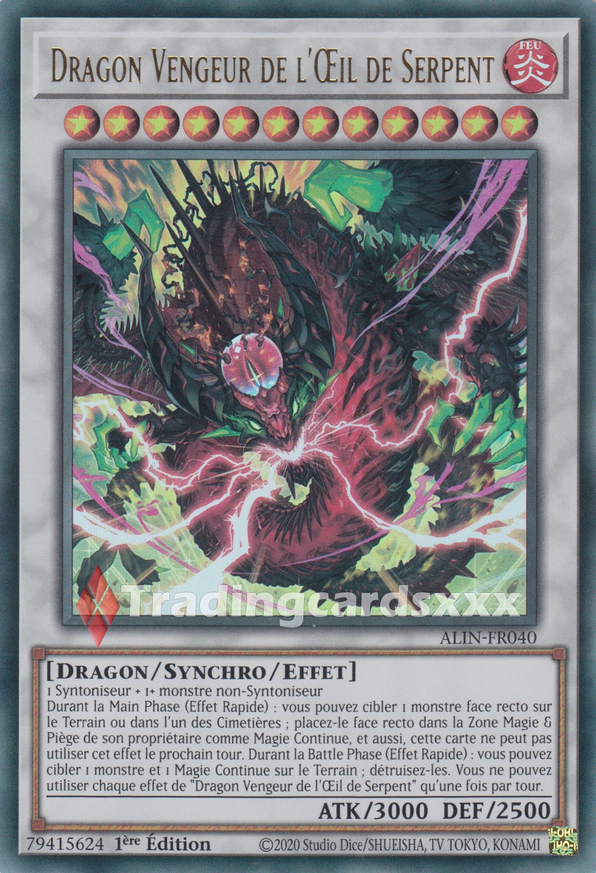 Yu-Gi-Oh! Dragon Vengeur de l'Œil de Serpent : UR ALIN-FR040