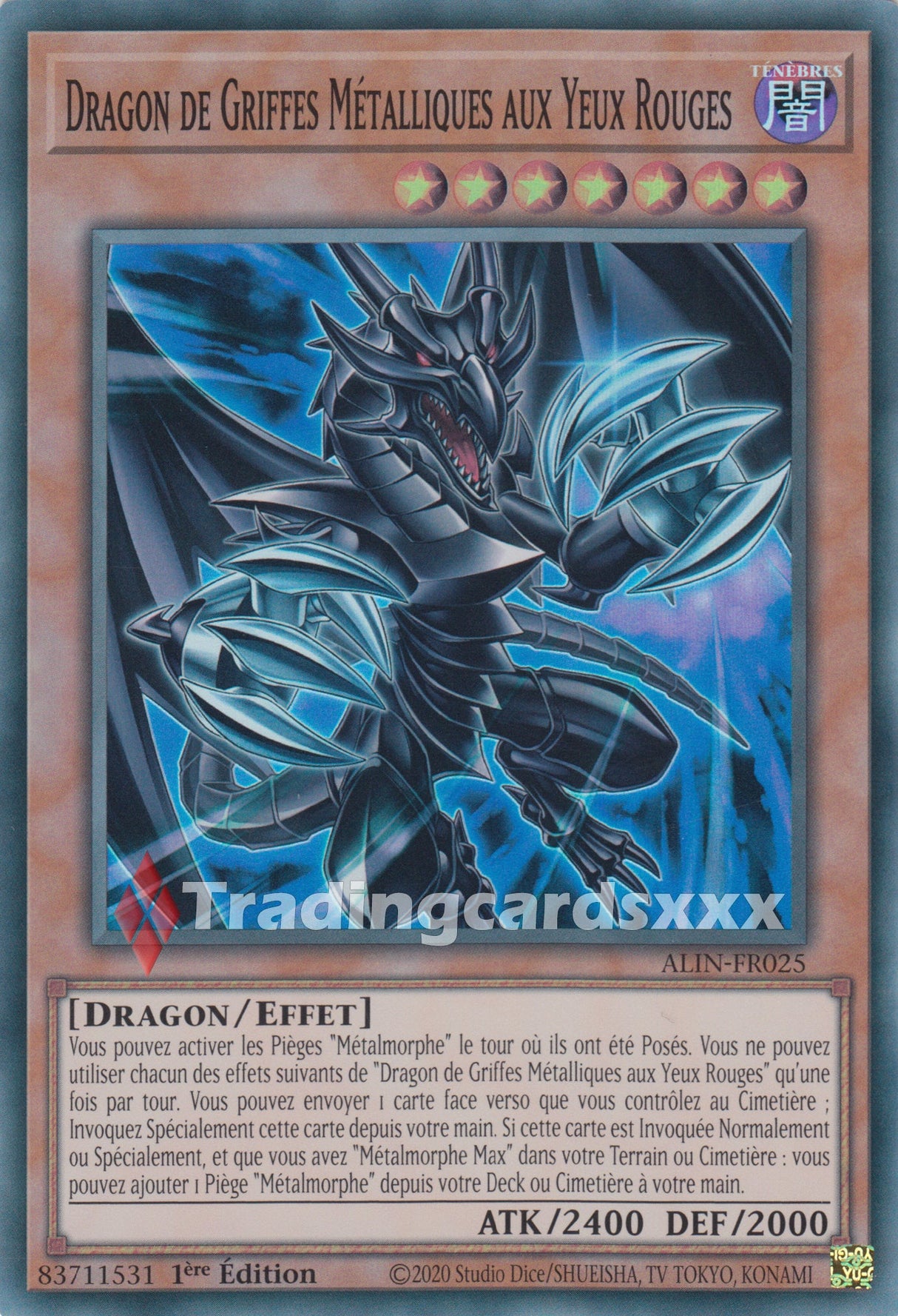 Yu-Gi-Oh! Dragon de Griffes Métalliques aux Yeux Rouges : SR ALIN-FR025