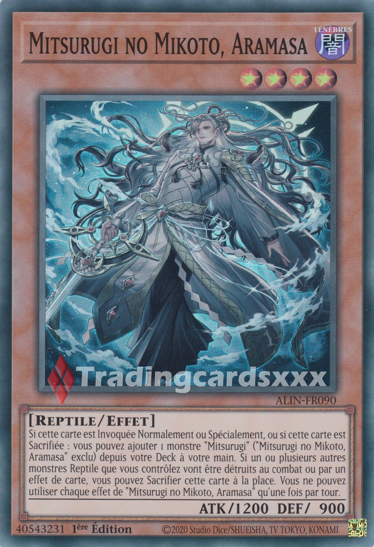 Yu-Gi-Oh! Mitsurugi no Mikoto, Aramasa : SR ALIN-FR090