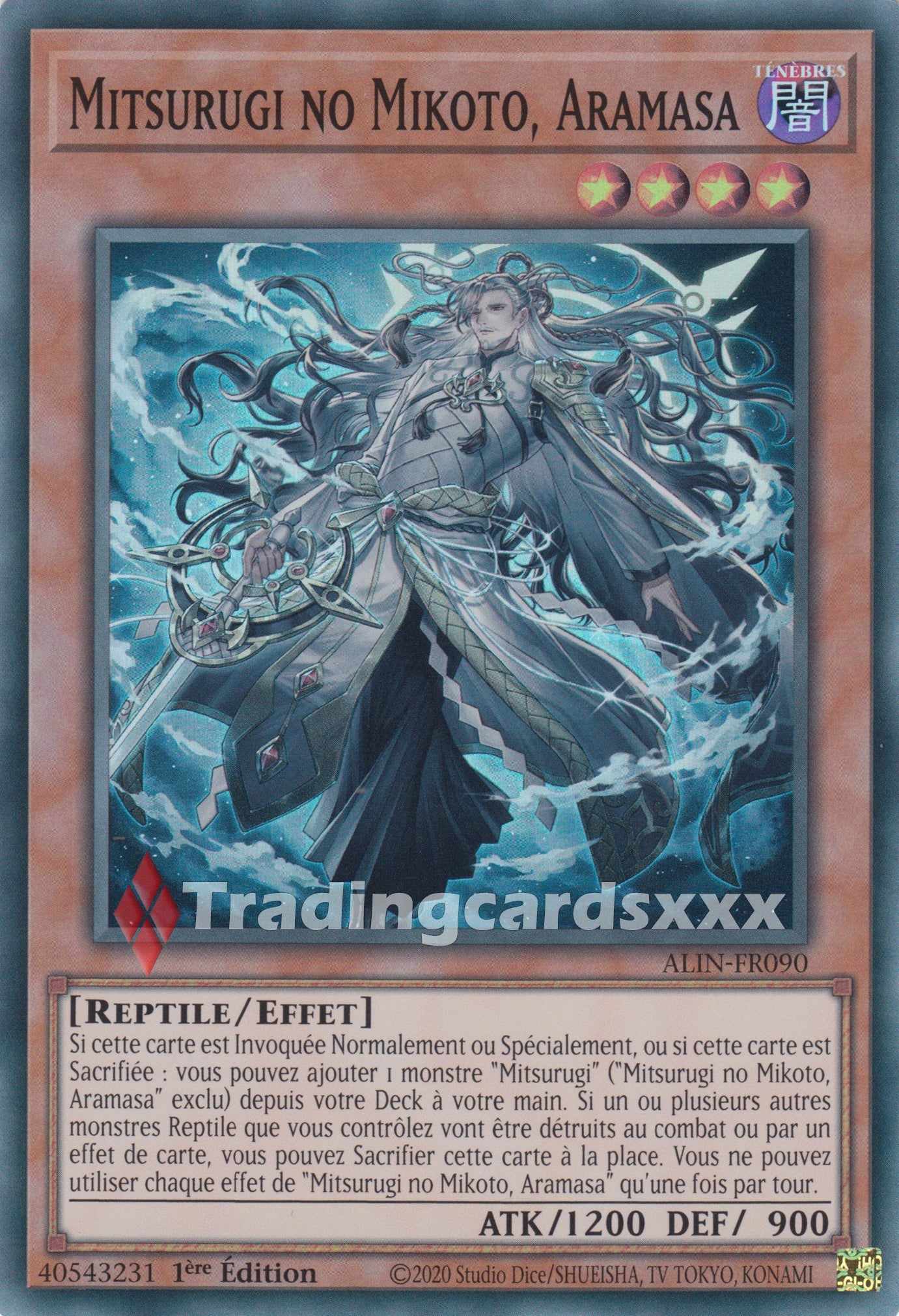 Yu-Gi-Oh! Mitsurugi no Mikoto, Aramasa : SR ALIN-FR090