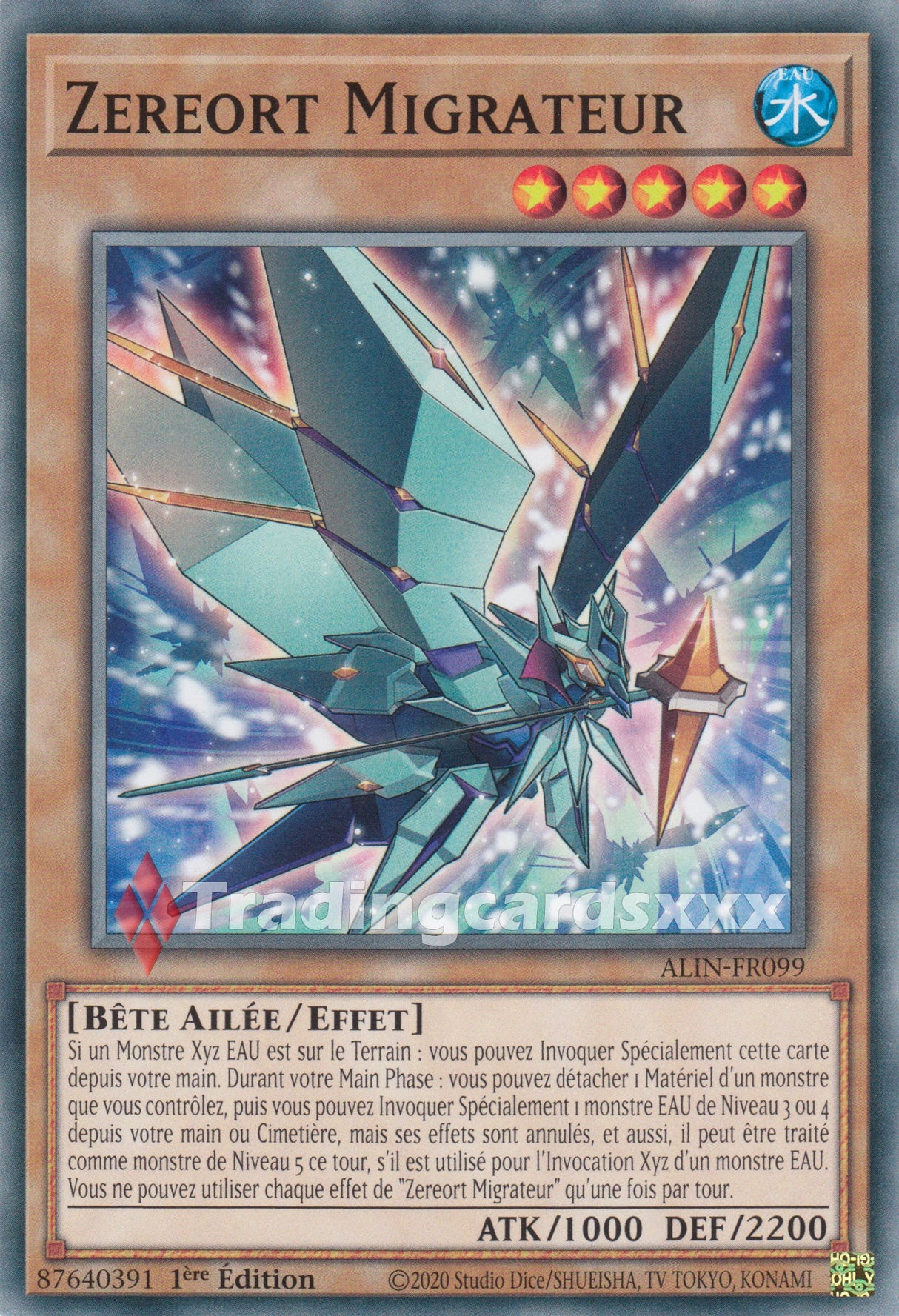 Yu-Gi-Oh! Zereort Migrateur : C ALIN-FR099