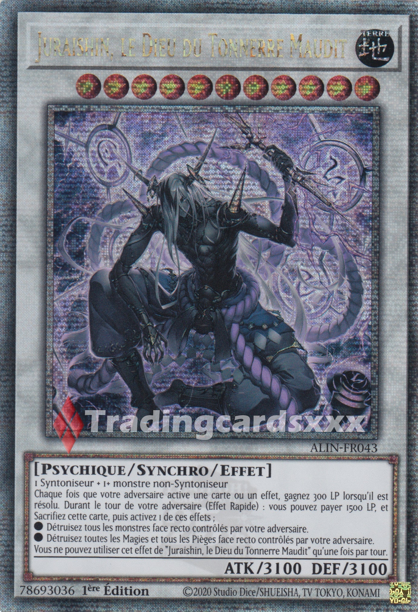 Yu-Gi-Oh! Juraishin, le Dieu du Tonnerre Maudit : QCSE ALIN-FR043