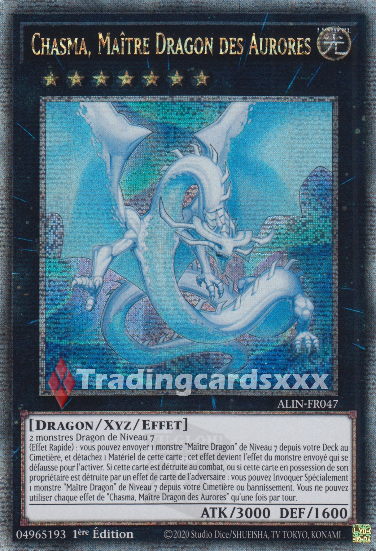 Yu-Gi-Oh! Chasma, Maître Dragon des Aurores : QCSE ALIN-FR047