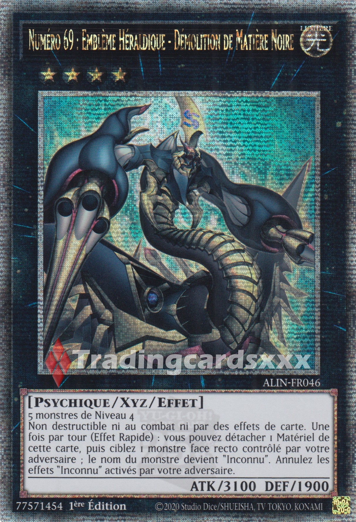 Yu-Gi-Oh! Numéro 69 Emblème Héraldique Démolition Matière Noire : QCSE ALIN-FR046
