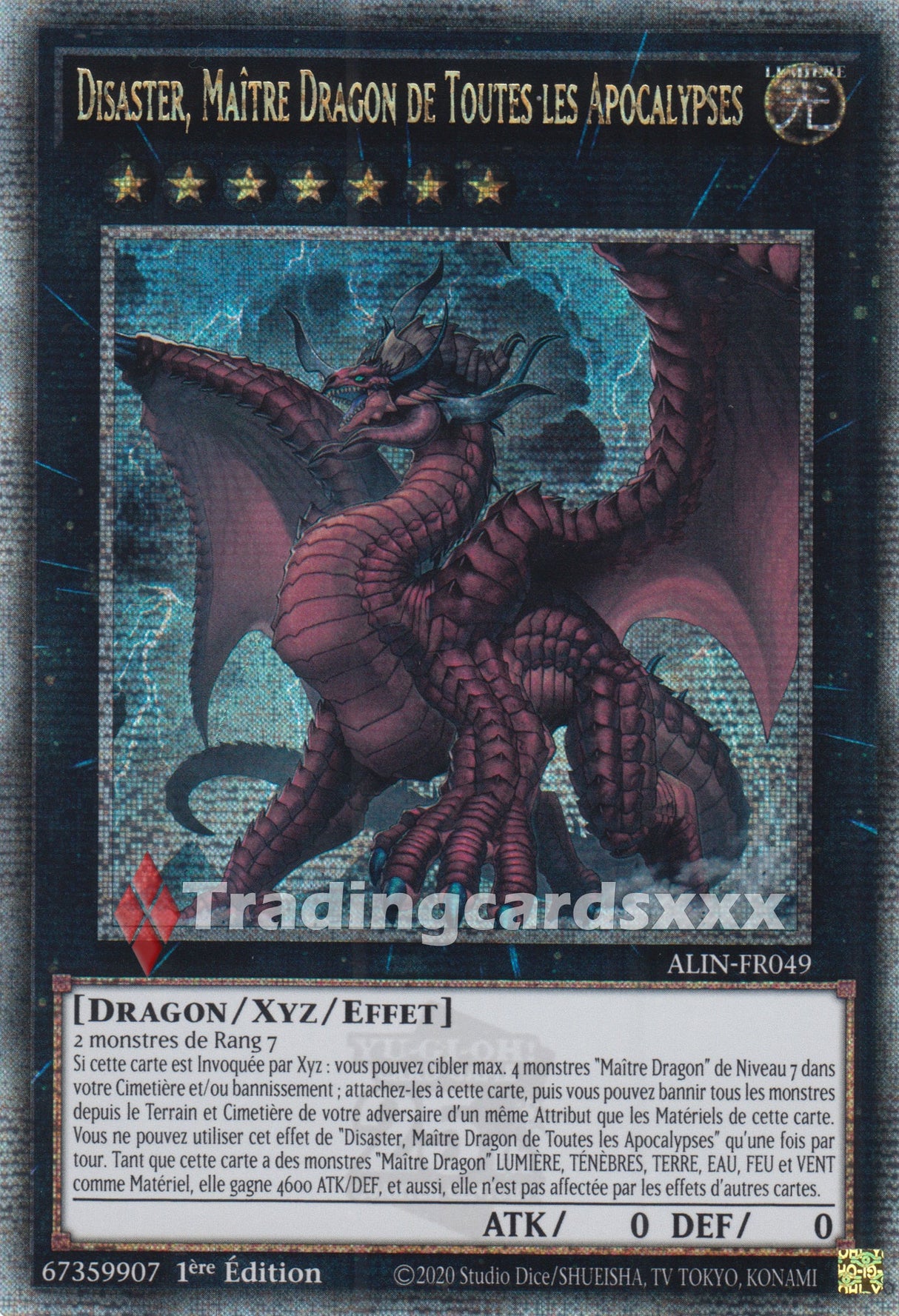 Yu-Gi-Oh! Disaster, Maître Dragon de Toutes les Apocalypses : QCSE ALIN-FR049