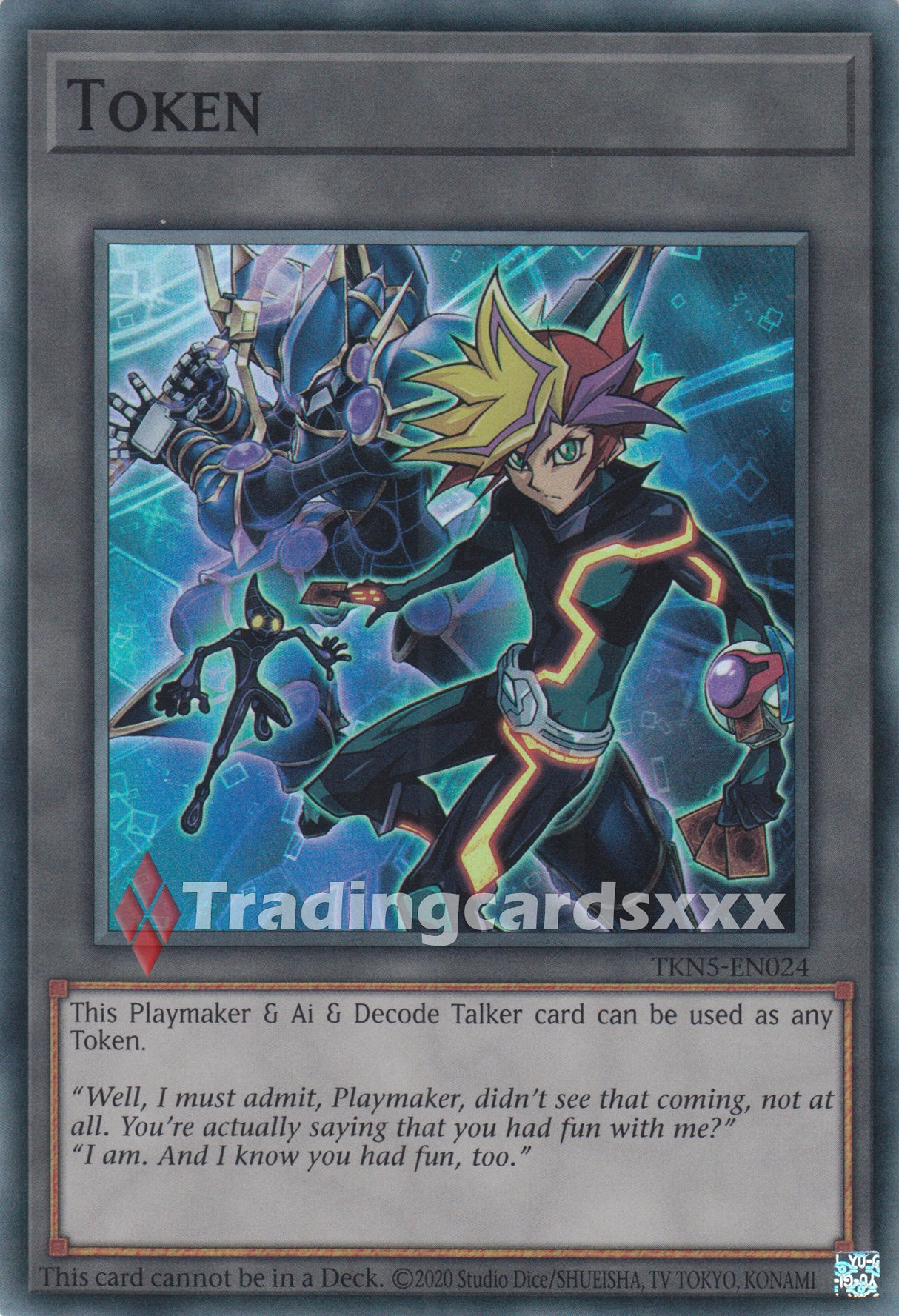 Yu-Gi-Oh! Token "Playmaker & Ai & Decode Talker" : SR ALIN / TKN5-EN024