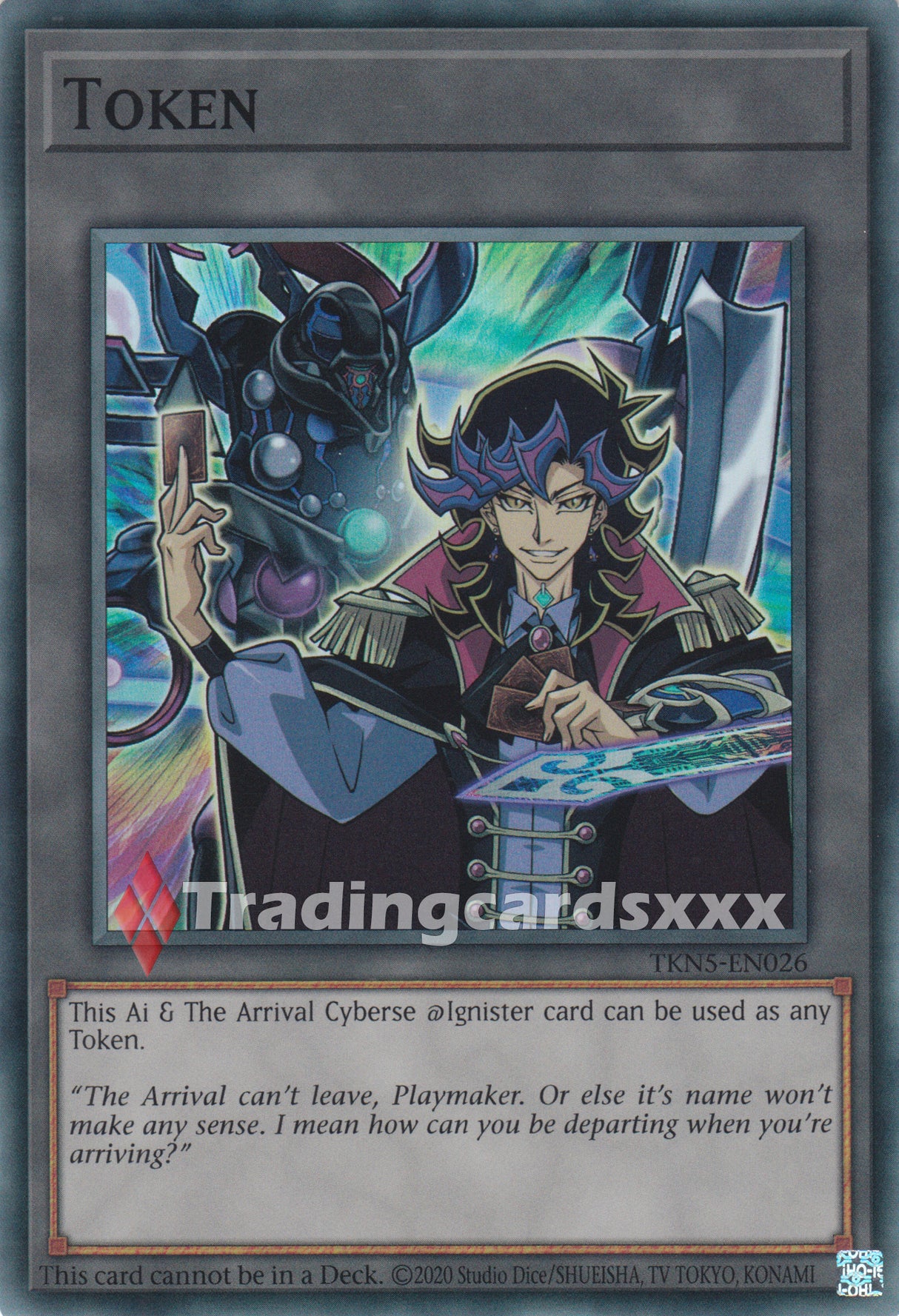 Yu-Gi-Oh! Token "Ai & The Arrival Cyberse @Ignister" : SR ALIN / TKN5-EN026