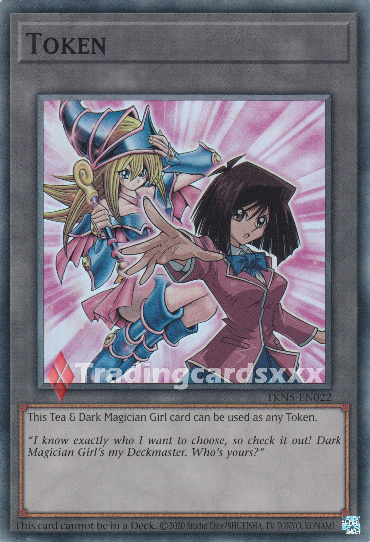Yu-Gi-Oh! Token "Tea & Dark Magician Girl" : SR ALIN / TKN5-EN022