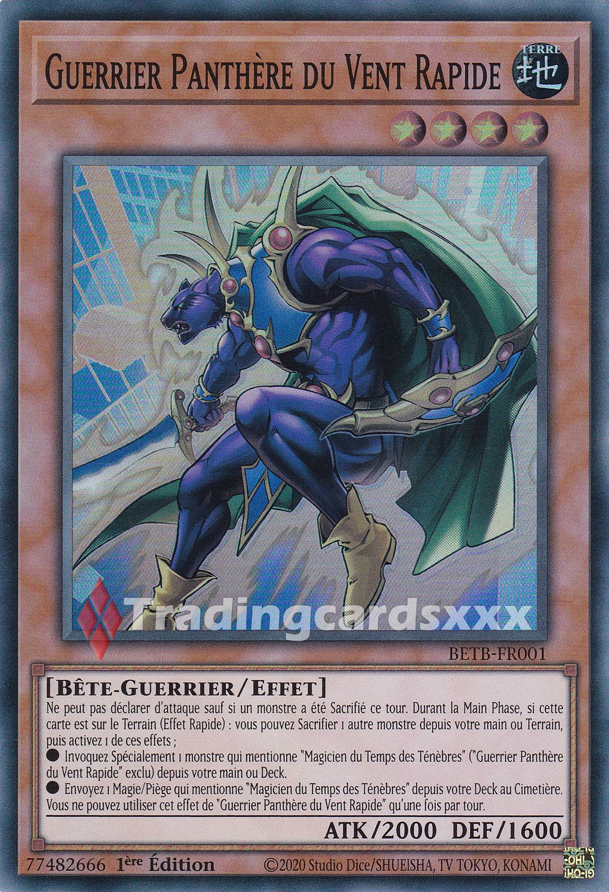 Yu-Gi-Oh! Guerrier Panthère du Vent Rapide : SR BETB-FR001