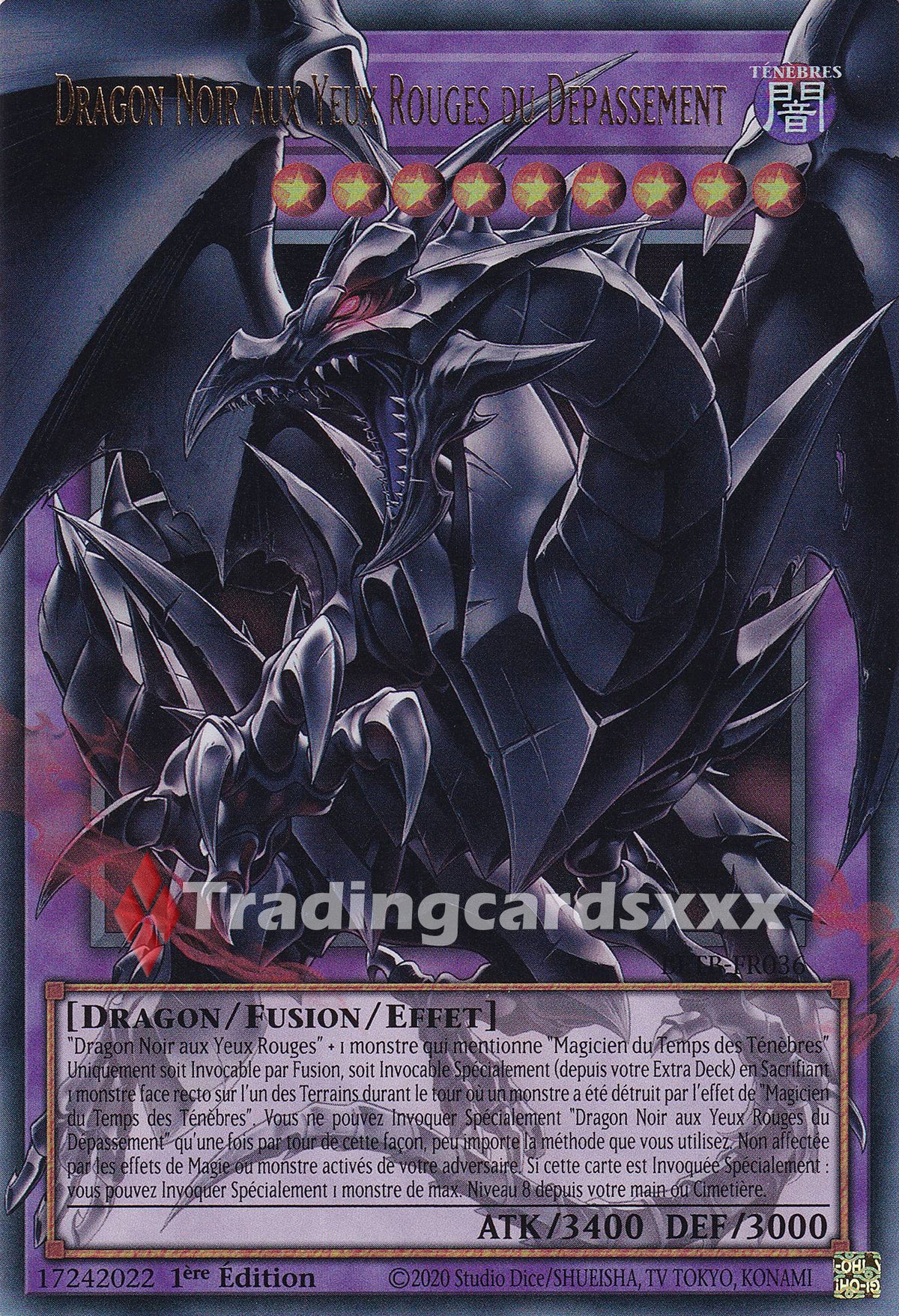 Yu-Gi-Oh! Dragon Noir aux Yeux Rouges du Dépassement : OF UR BETB-FR036