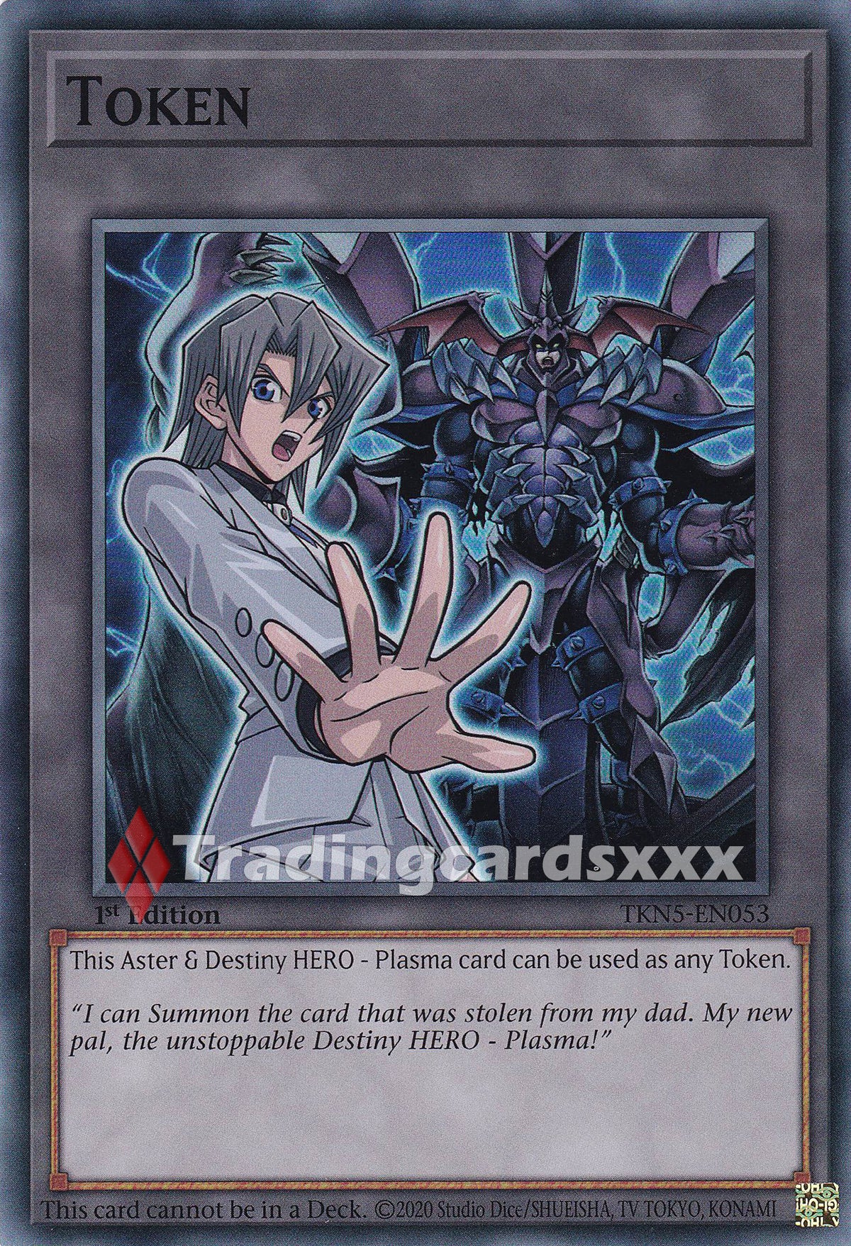 Yu-Gi-Oh! Token "Aster & Destiny HERO - Plasma" : SR BETB / TKN5-EN053