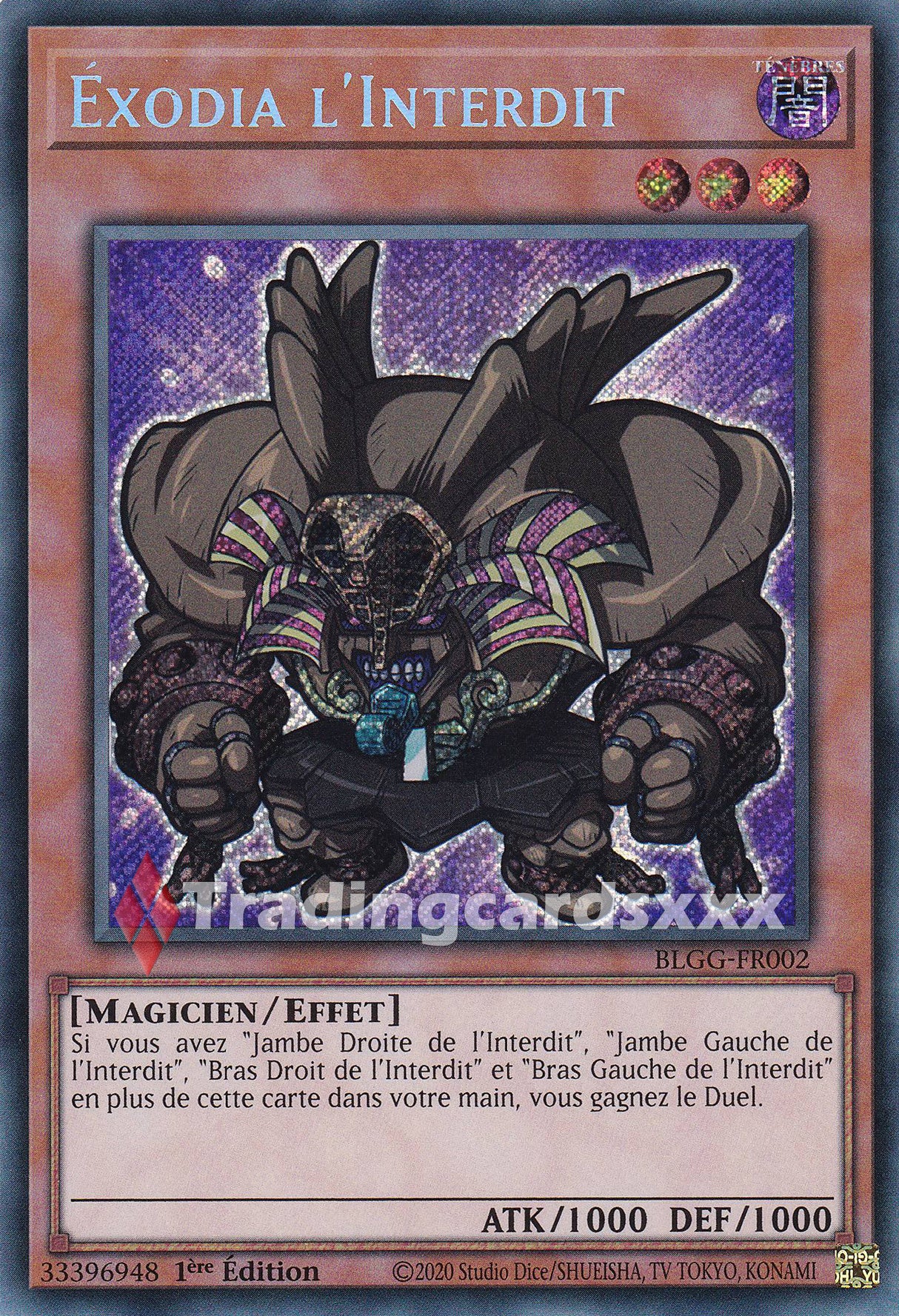 Yu-Gi-Oh! Éxodia l'Interdit : SE BLGG-FR002