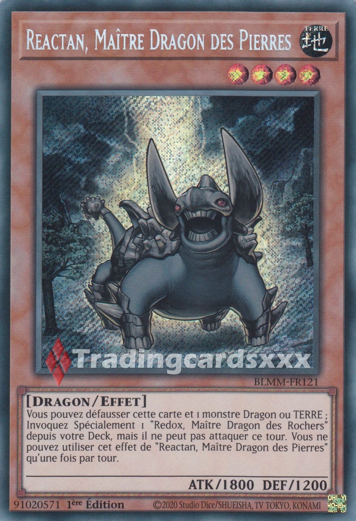 Yu-Gi-Oh! Reactan, Maître Dragon des Pierres : SE BLMM-FR121