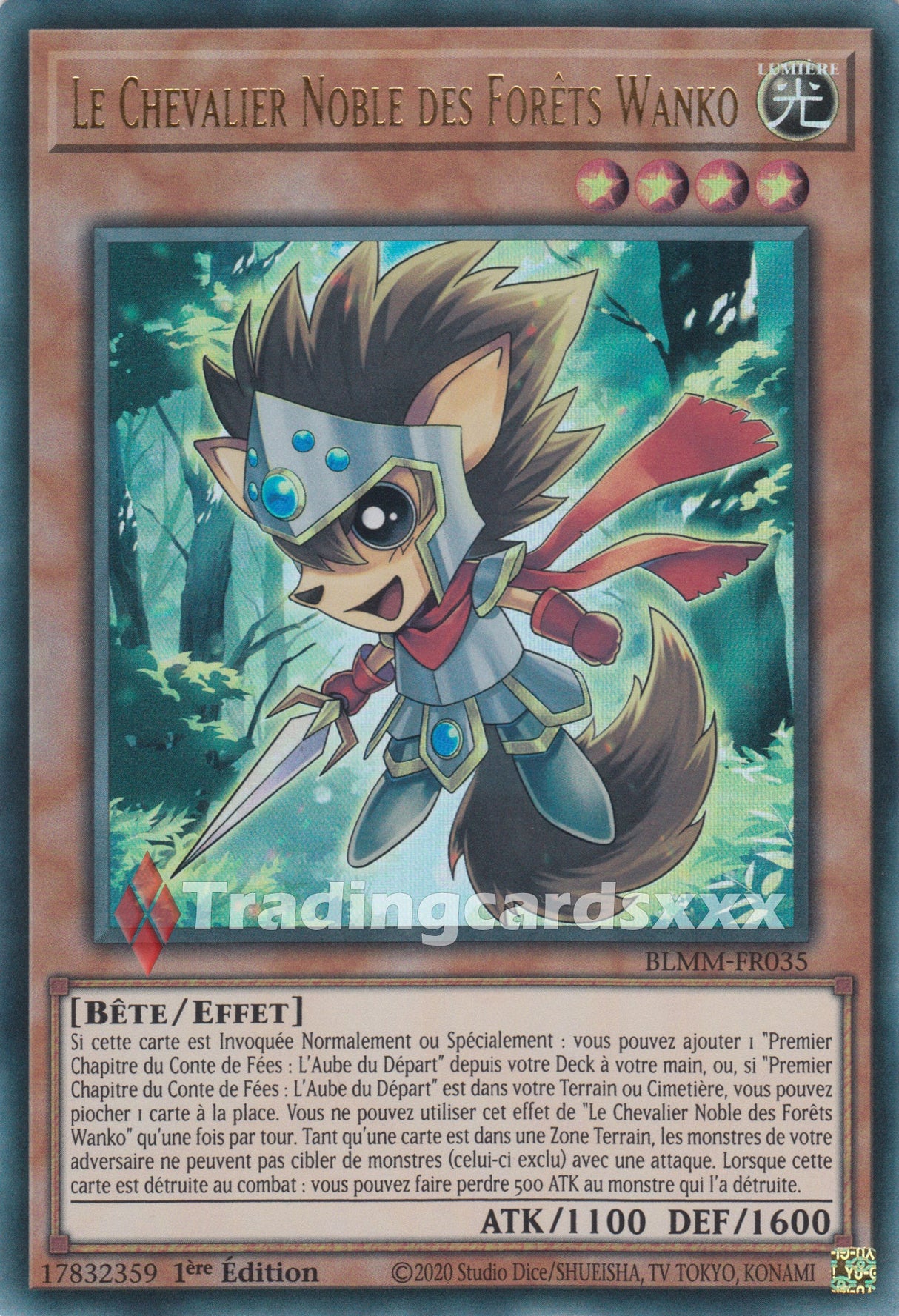 Yu-Gi-Oh! Le Chevalier Noble des Forêts Wanko : UR BLMM-FR035