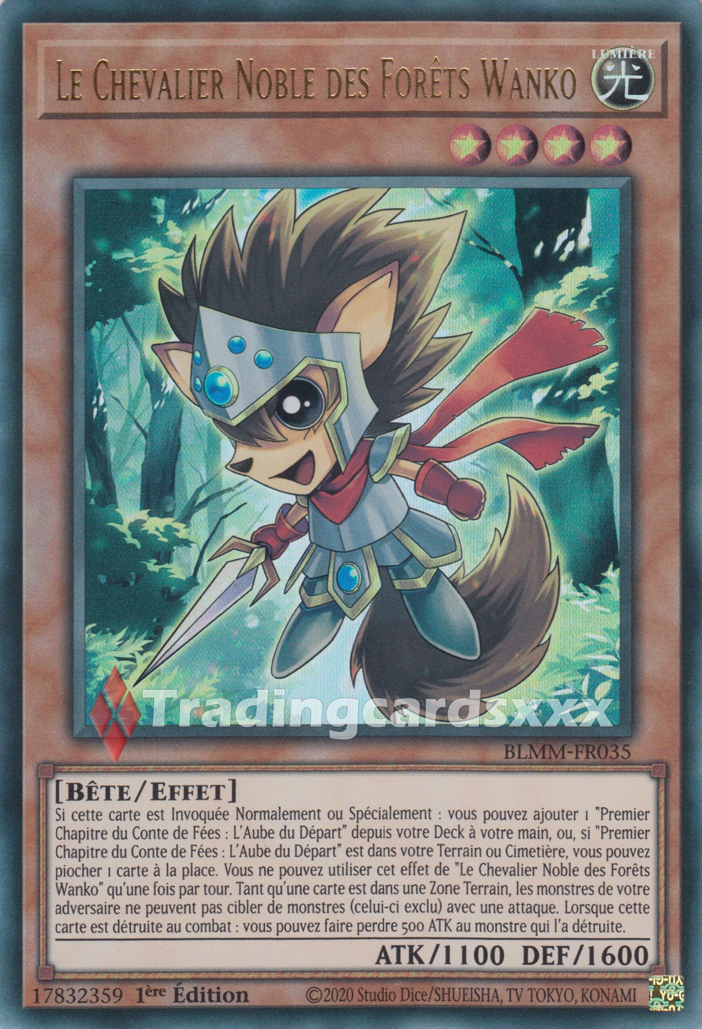Yu-Gi-Oh! Le Chevalier Noble des Forêts Wanko : UR BLMM-FR035