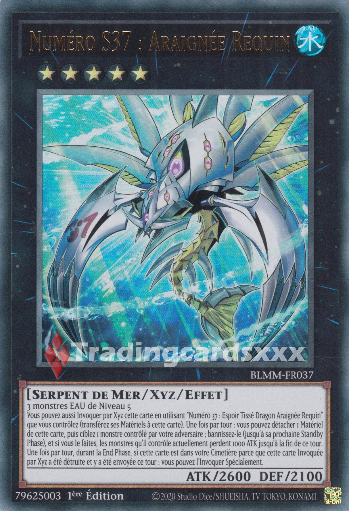 Yu-Gi-Oh! Numéro S37 : Araignée Requin : UR BLMM-FR037