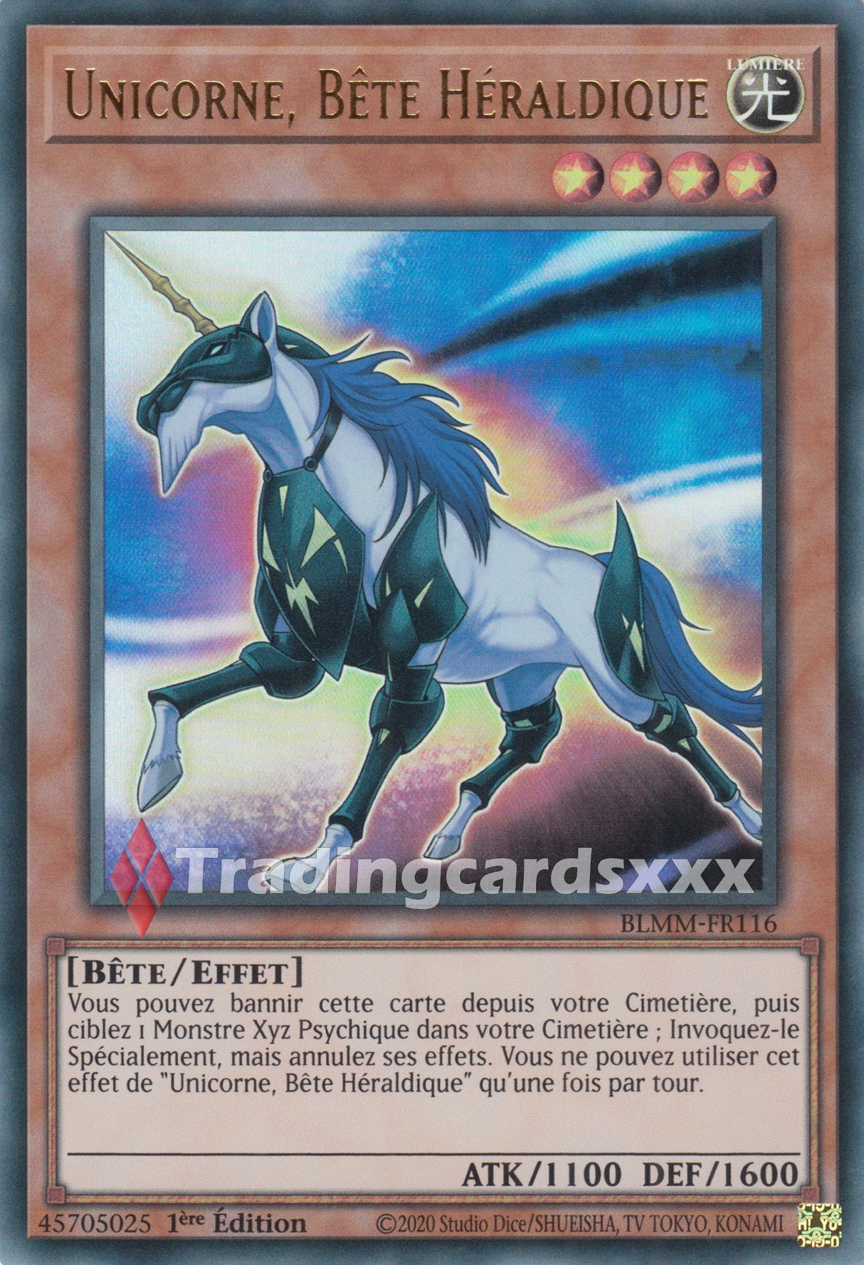 Yu-Gi-Oh! Unicorne, Bête Héraldique : UR BLMM-FR116