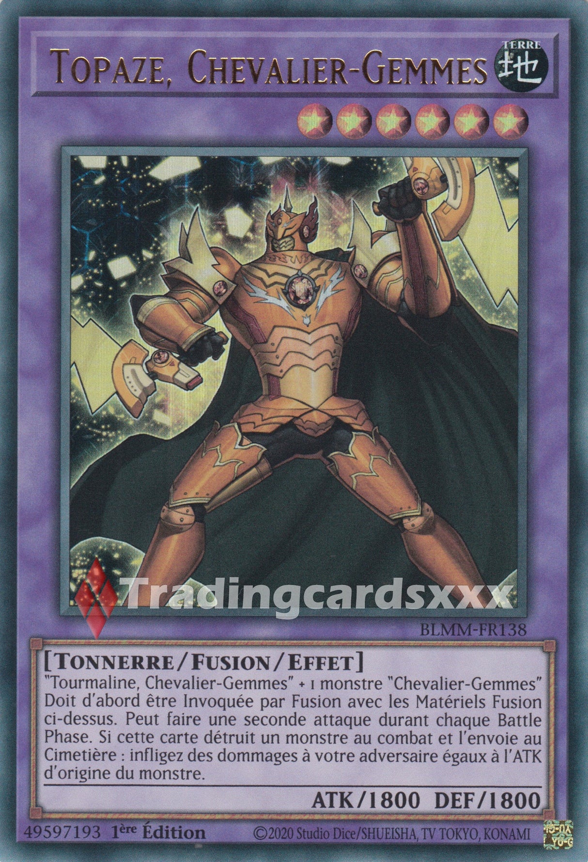 Yu-Gi-Oh! Topaze, Chevalier-Gemmes : UR BLMM-FR138