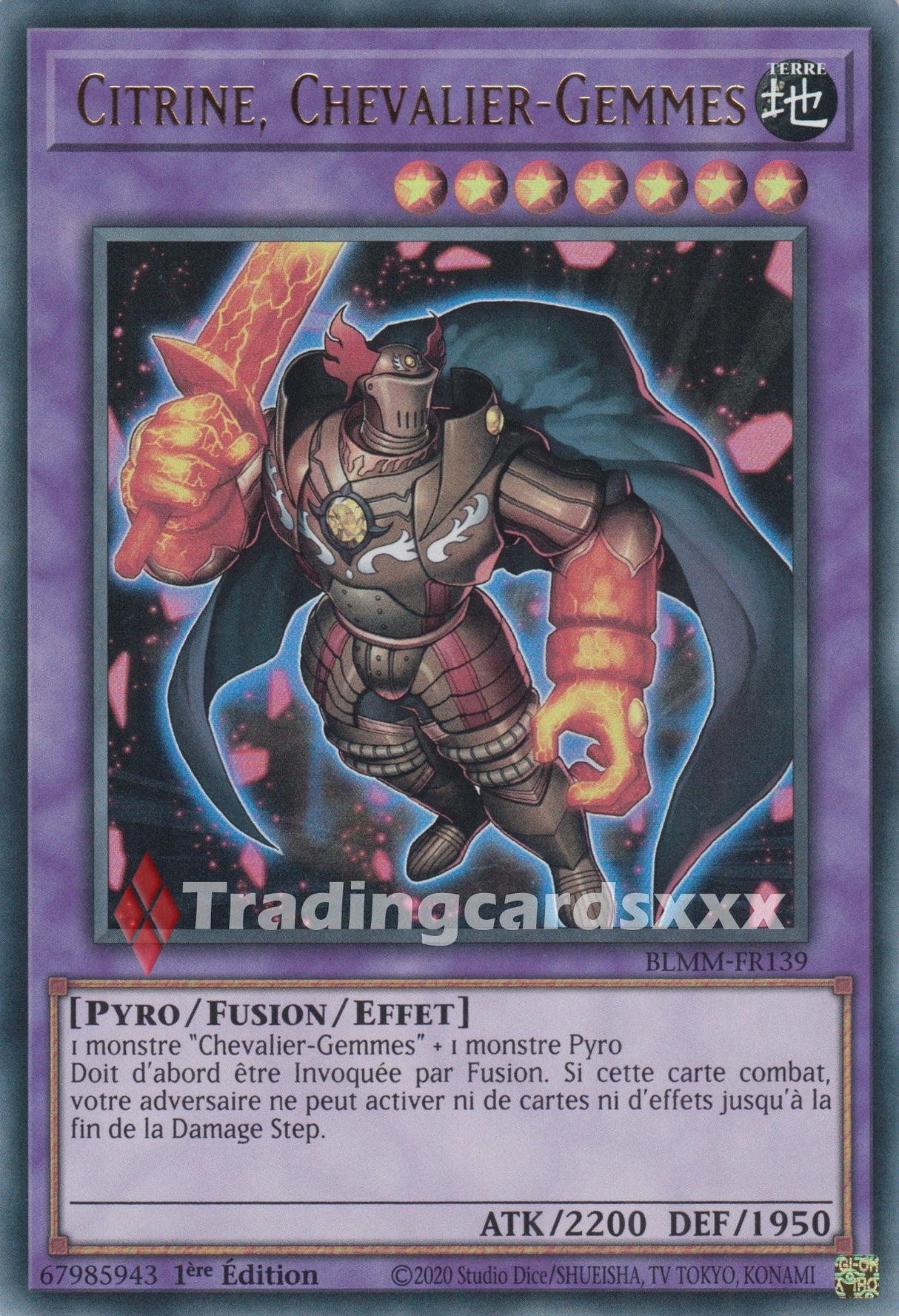 Yu-Gi-Oh! Citrine, Chevalier-Gemmes : UR BLMM-FR139