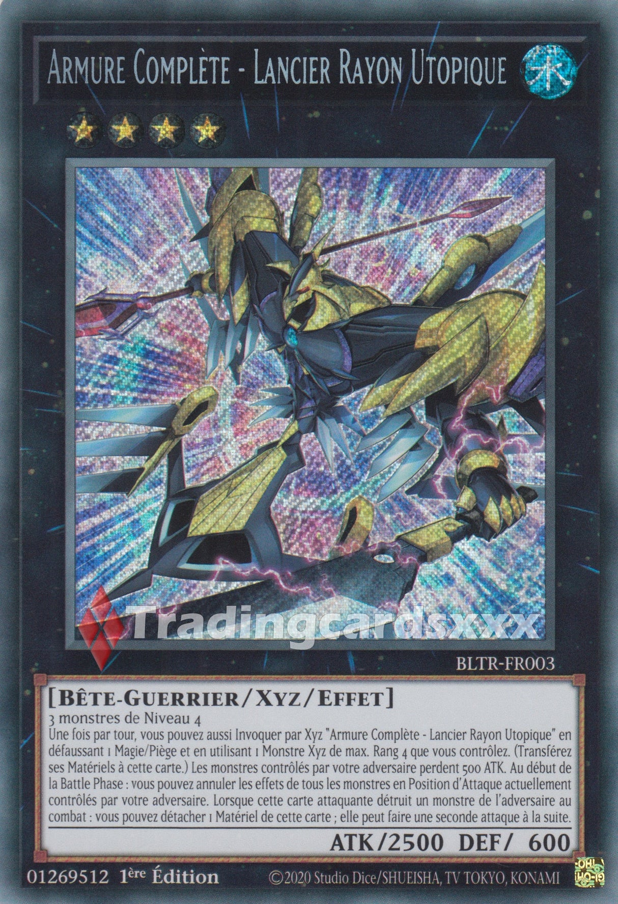 Yu-Gi-Oh! Armure Complète - Lancier Rayon Utopique : SE BLTR-FR003