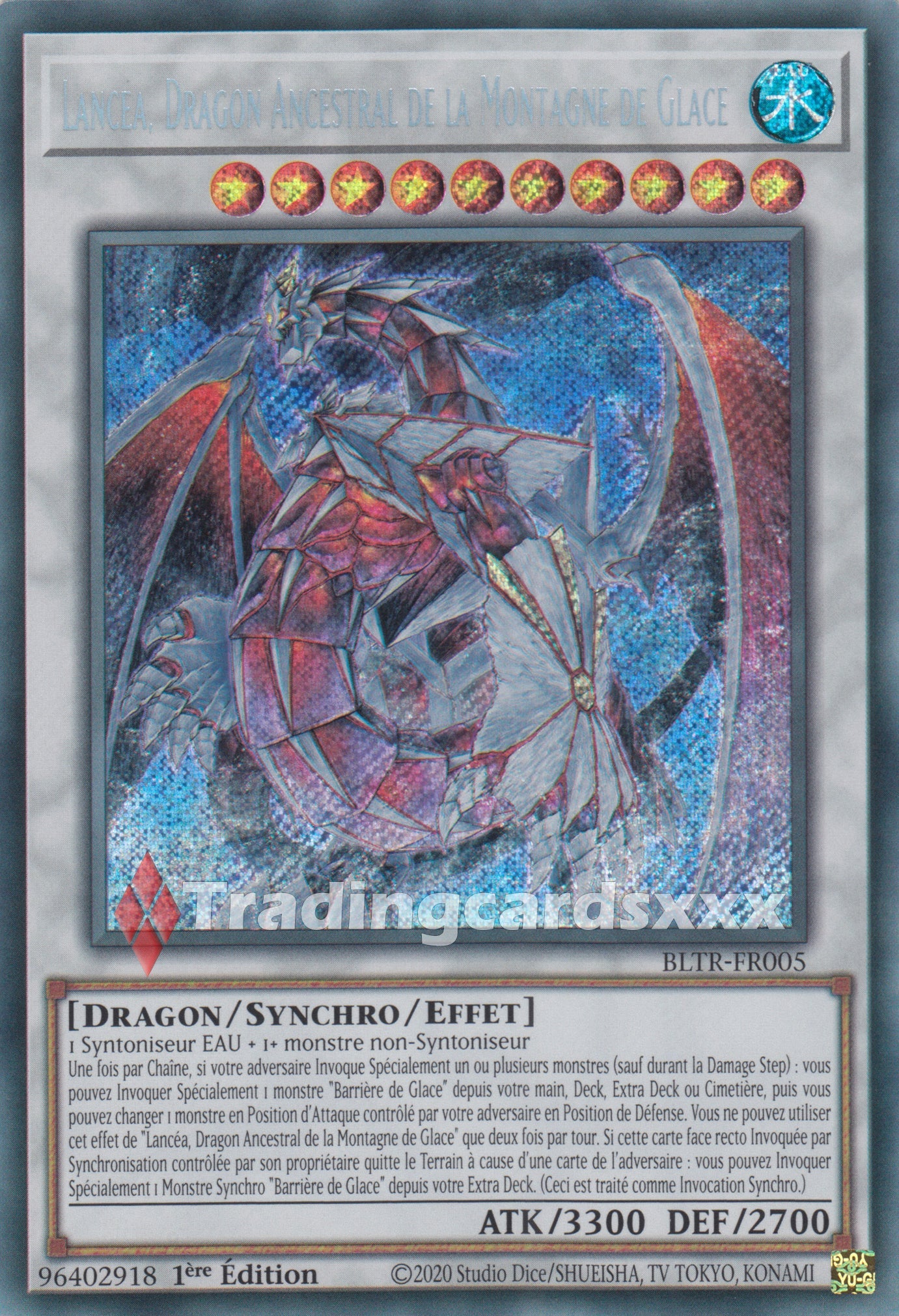Yu-Gi-Oh! Lancéa, Dragon Ancestral de la Montagne de Glace : SE BLTR-FR005