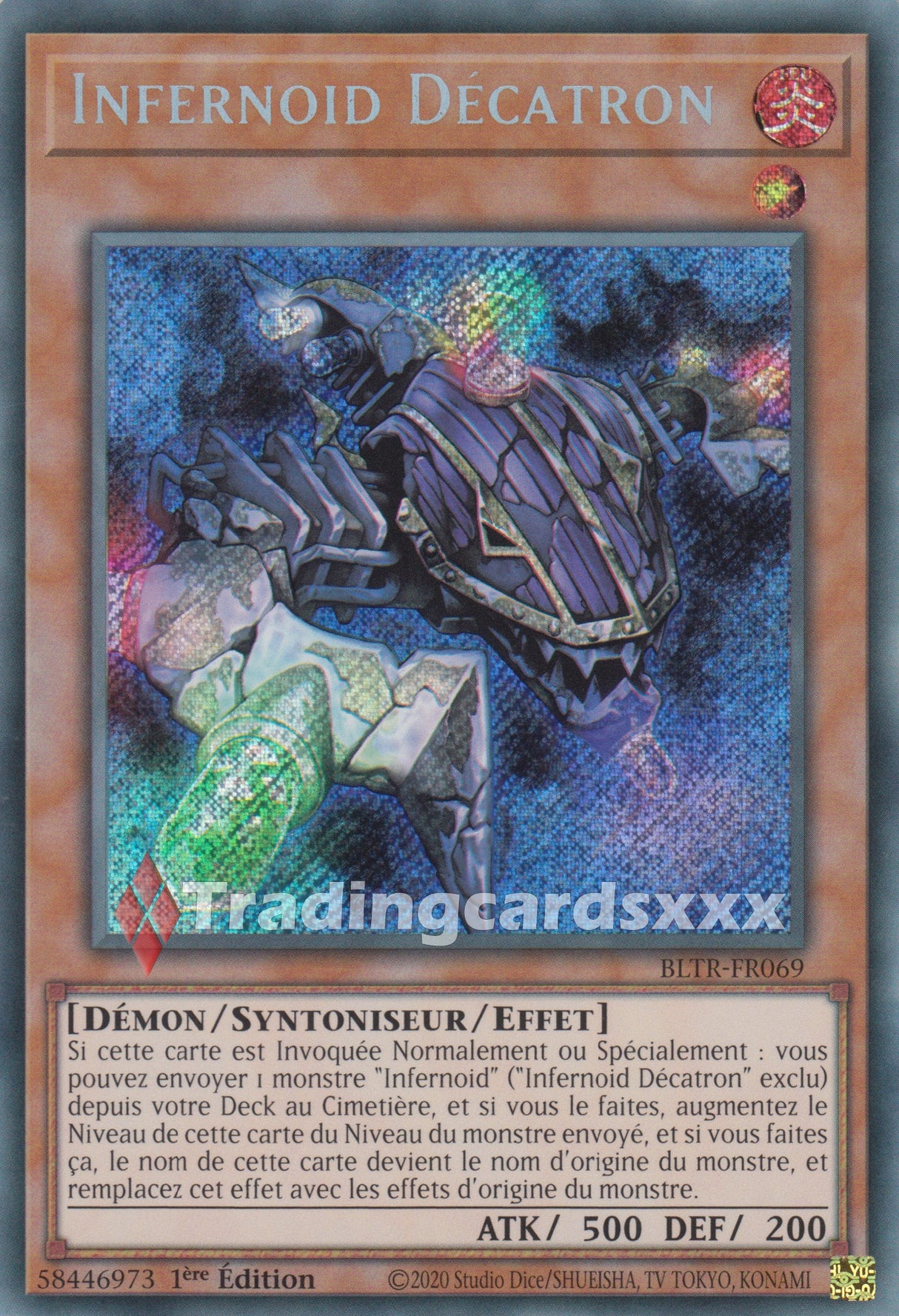 Yu-Gi-Oh! Infernoid Décatron : SE BLTR-FR069