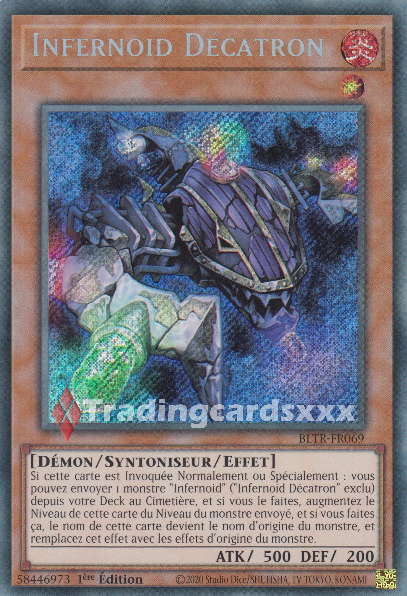 Yu-Gi-Oh! Infernoid Décatron : SE BLTR-FR069