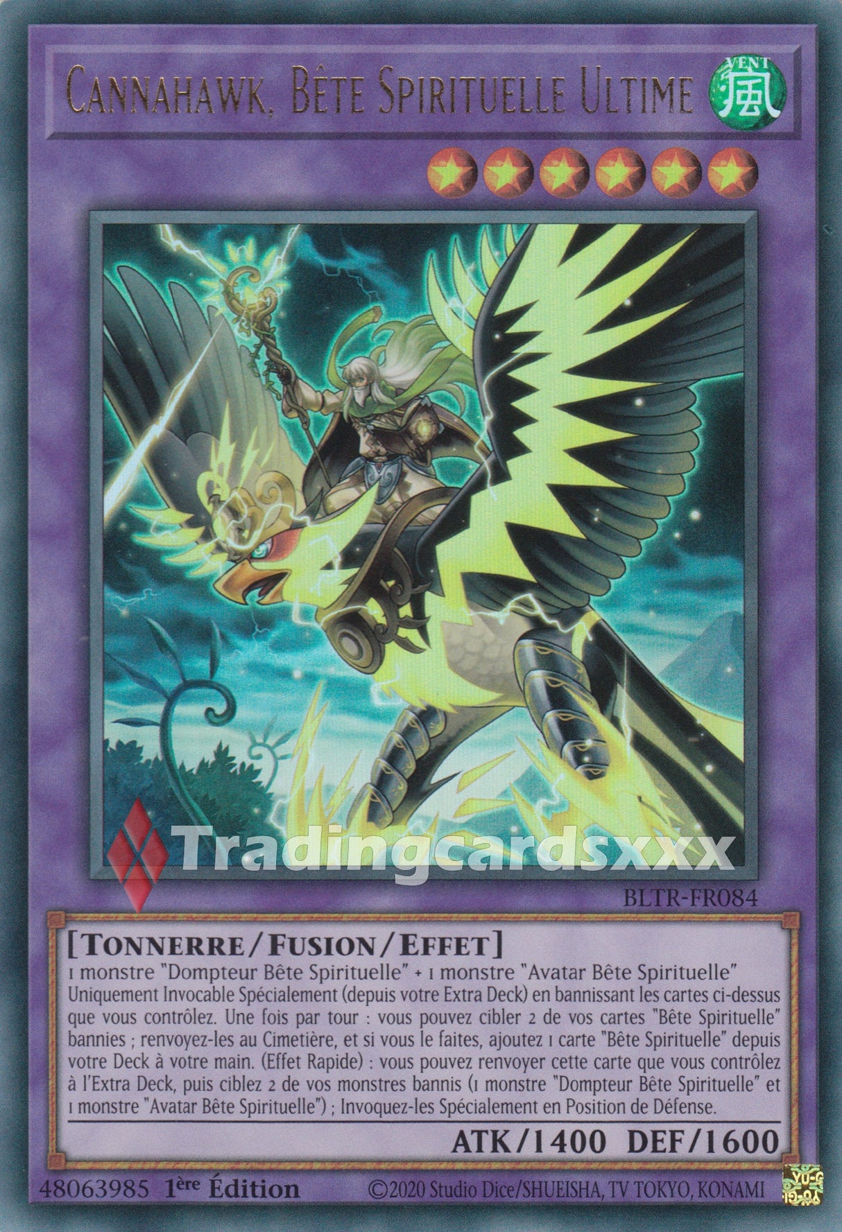 Yu-Gi-Oh! Cannahawk, Bête Spirituelle Ultime : UR BLTR-FR084